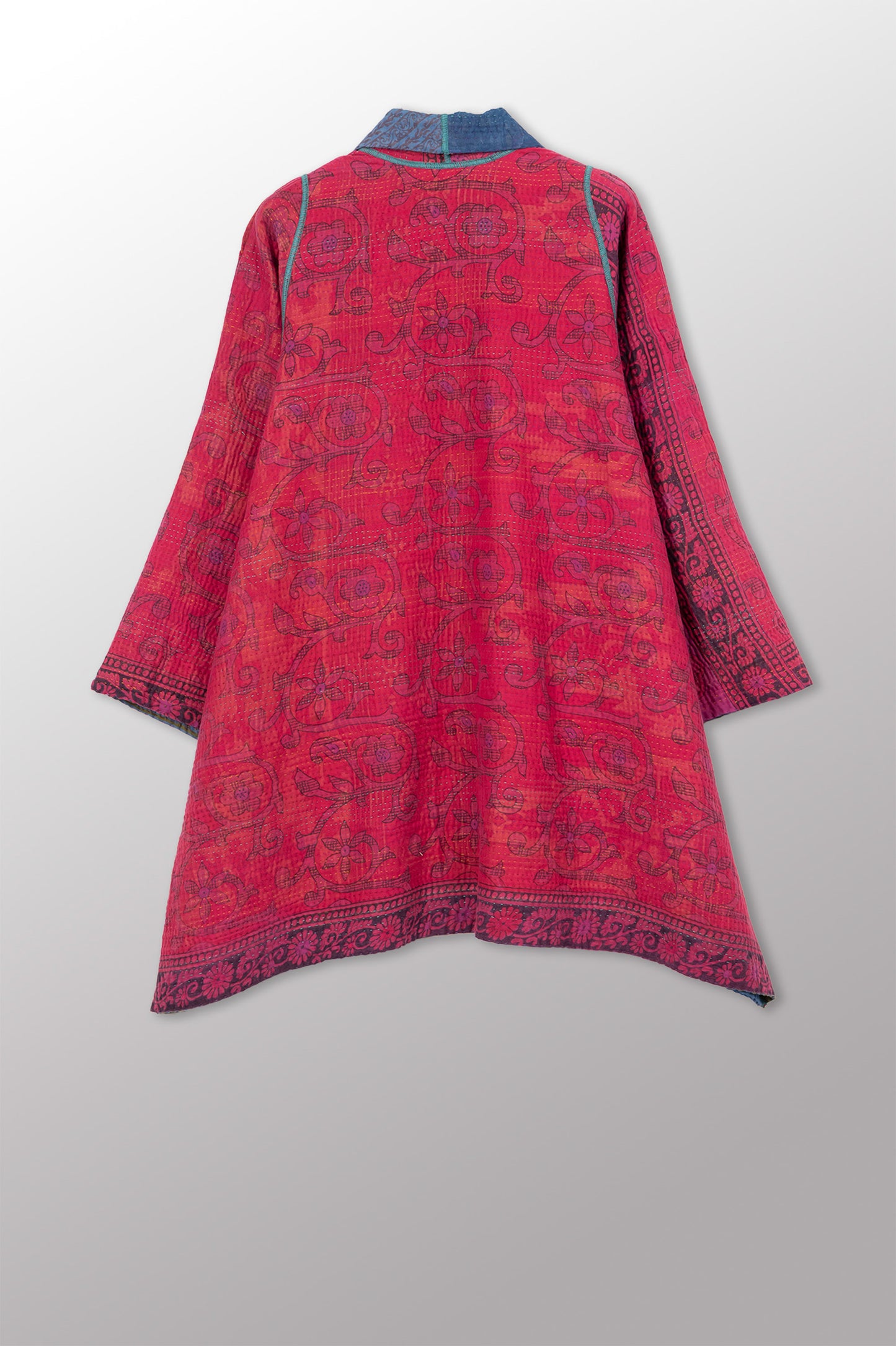 COTTON OVERDYE KANTHA A-LINE JKT - ov4003-cfus040a -