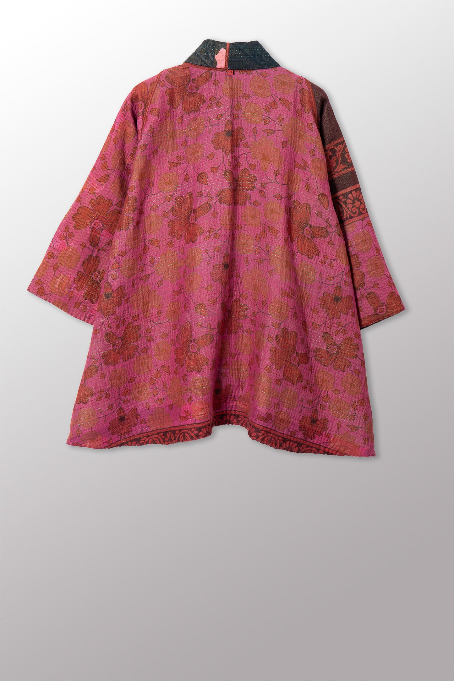 VINTAGE COTTON KANTHA KIMONO JKT - cv4004-0214a -