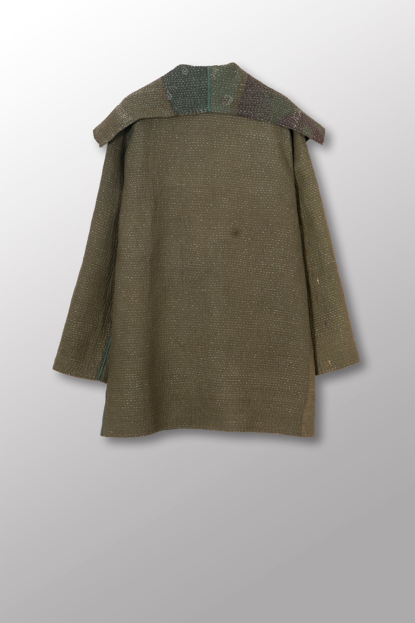 MUJI PATCH KANTHA POCKET JACKET - mp4002-grn -