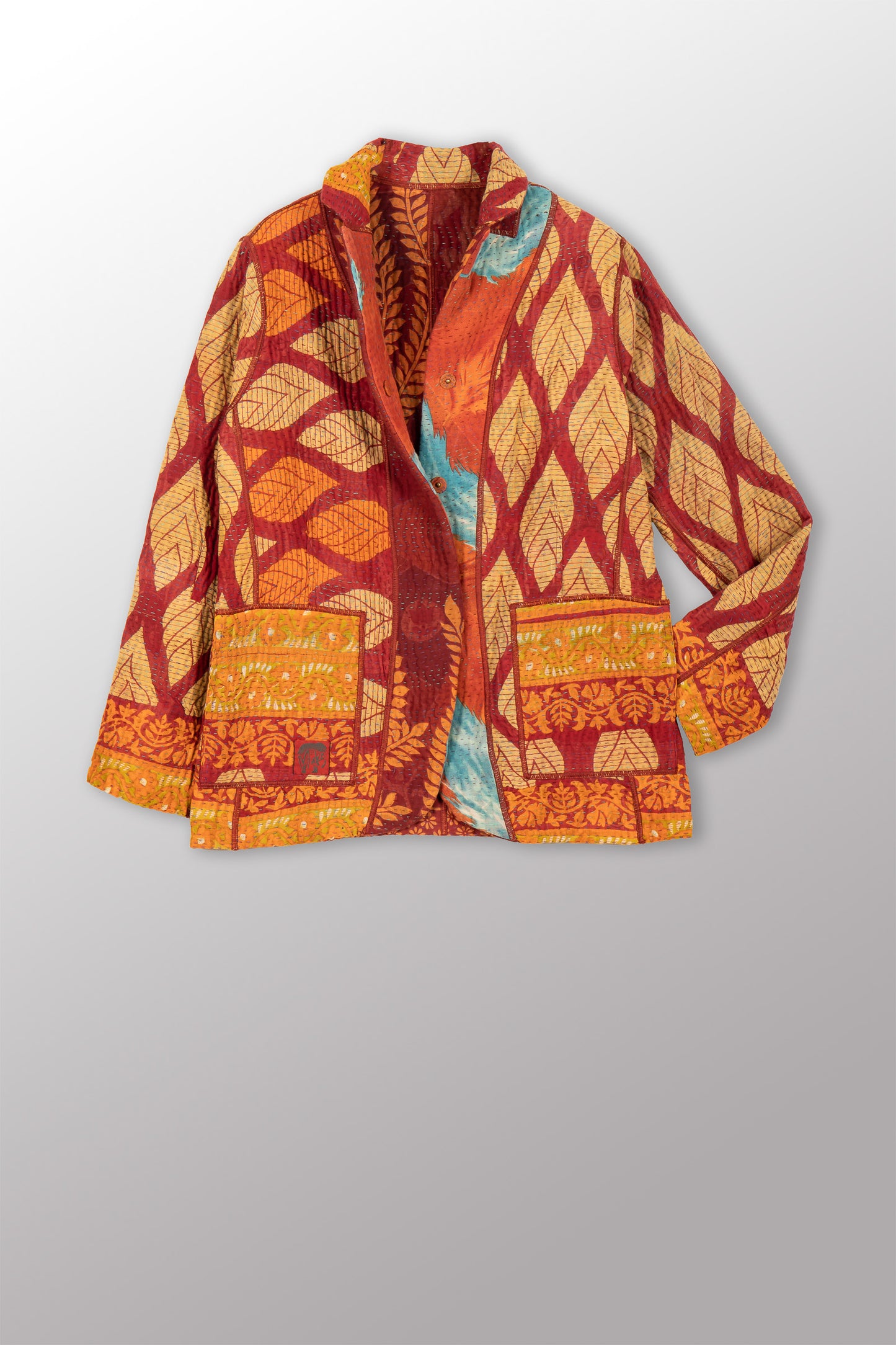 VINTAGE COTTON KANTHA BASIC JKT - cv4052-0023m -