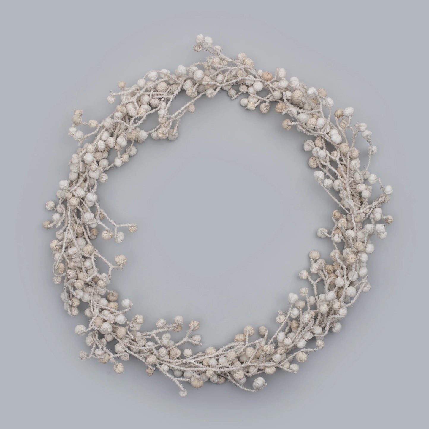 White Kantha Wreath