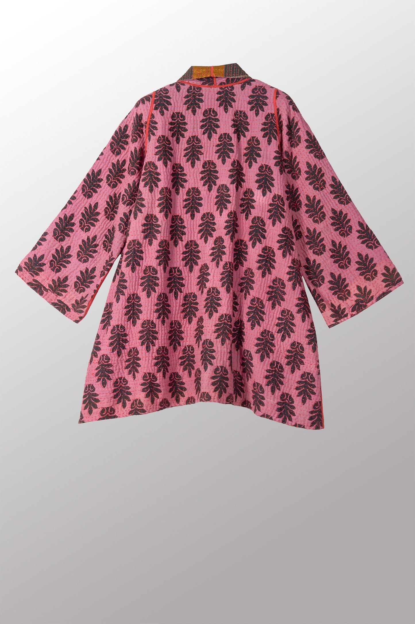 VINTAGE COTTON BBK KANTHA A-LINE JKT - bb4003-mlt -