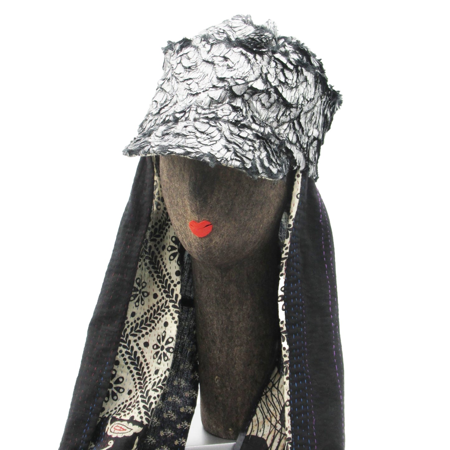 KANTHA CASK STOLE HAT BY KYOKO MURAYAMA - kym-22-008 -