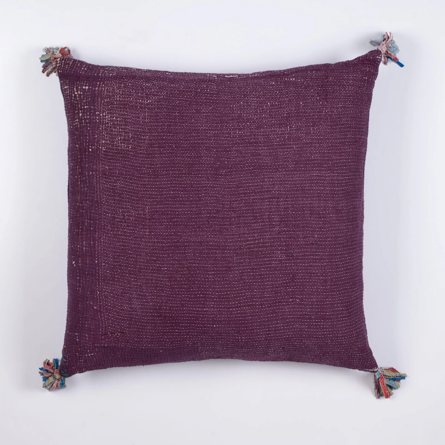 Vintage Ribbed Kantha Pillow Sham #0001