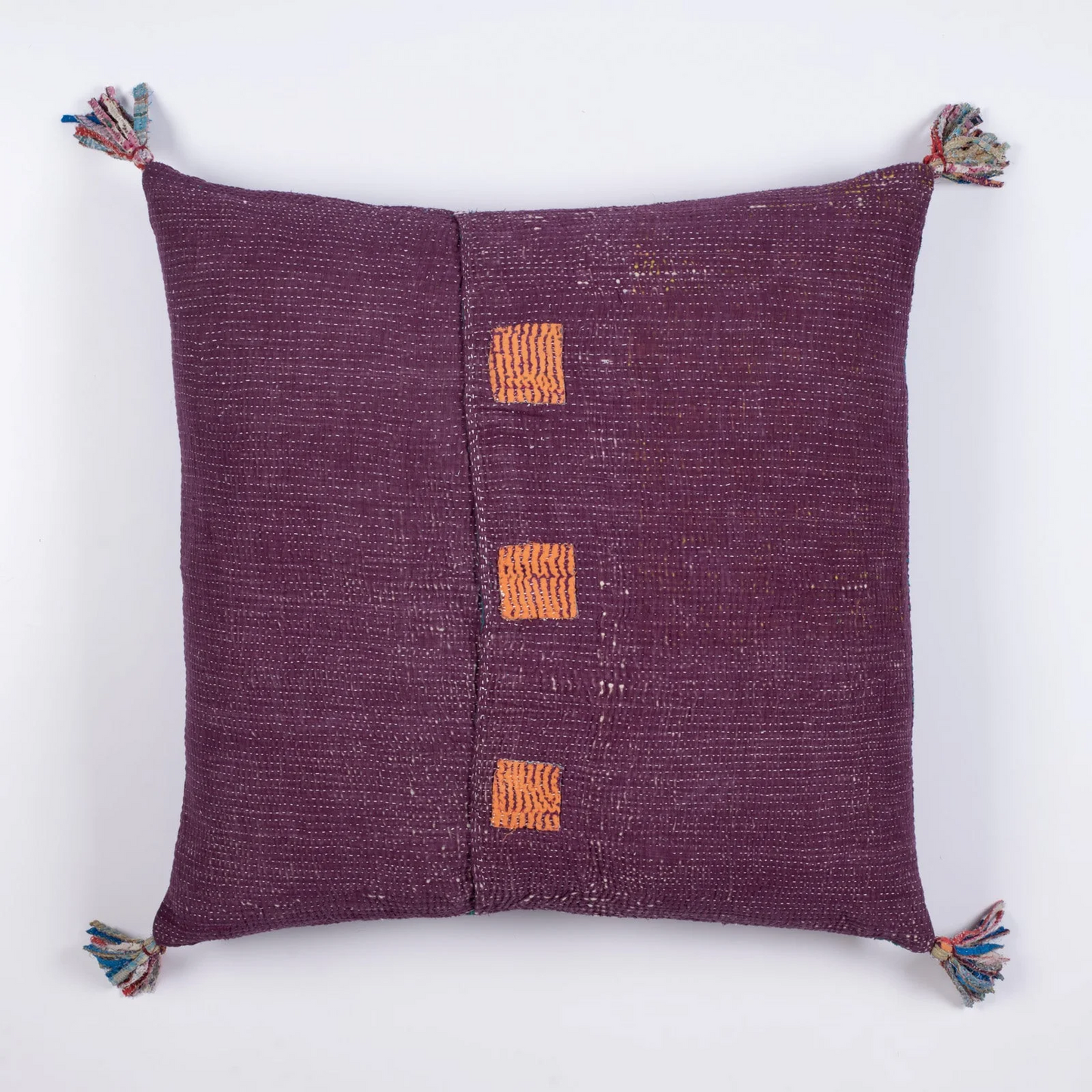 Vintage Ribbed Kantha Pillow Sham #0001