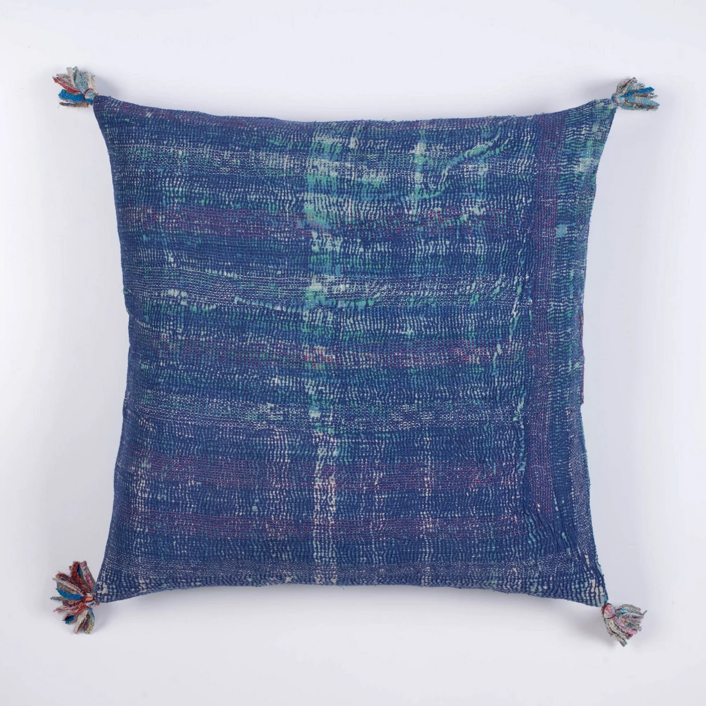 Vintage Ribbed Kantha Pillow Sham #0004
