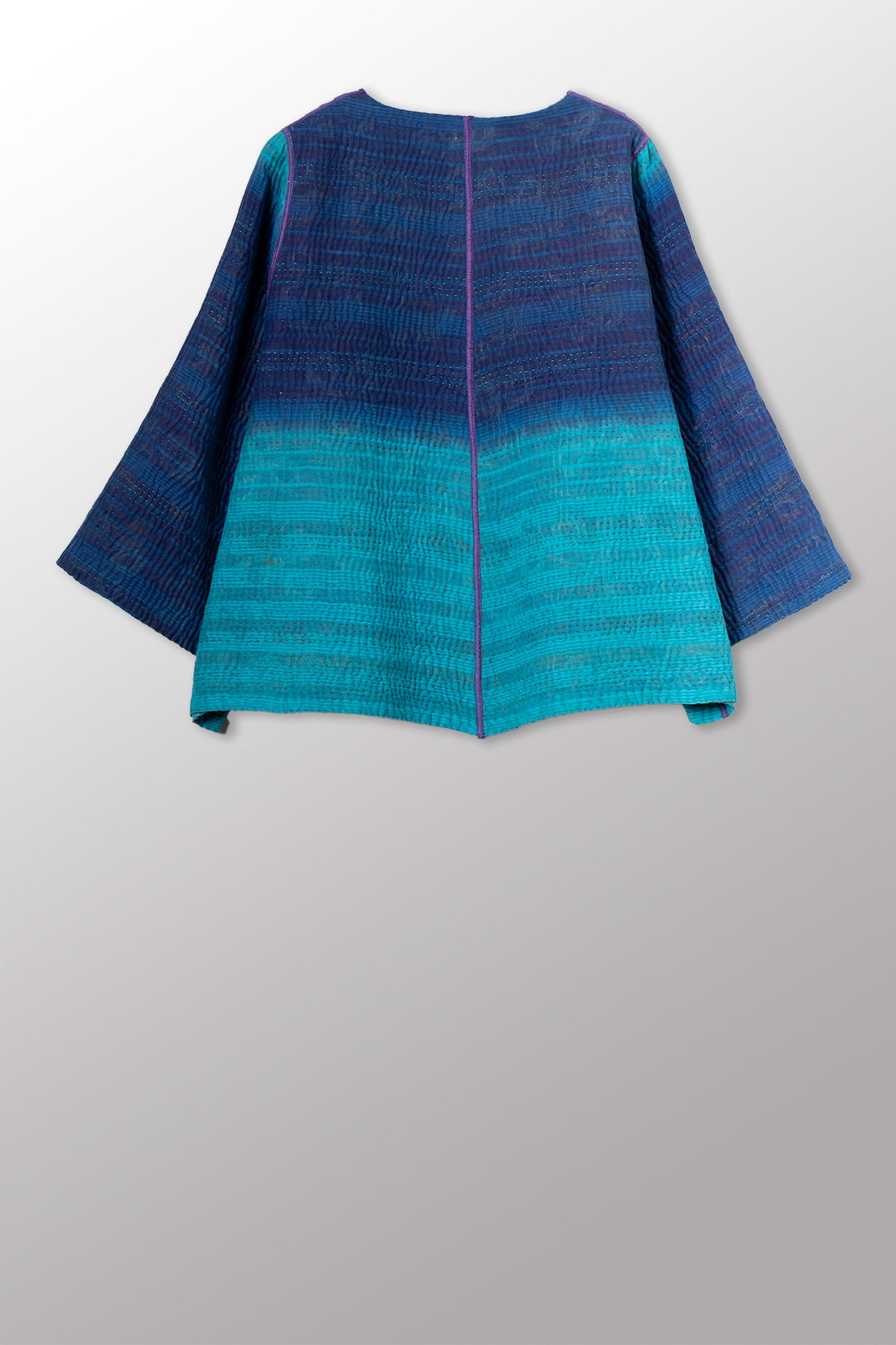 VINTAGE COTTON KANTHA BELL SHAPE JKT - cv4048-0050a -