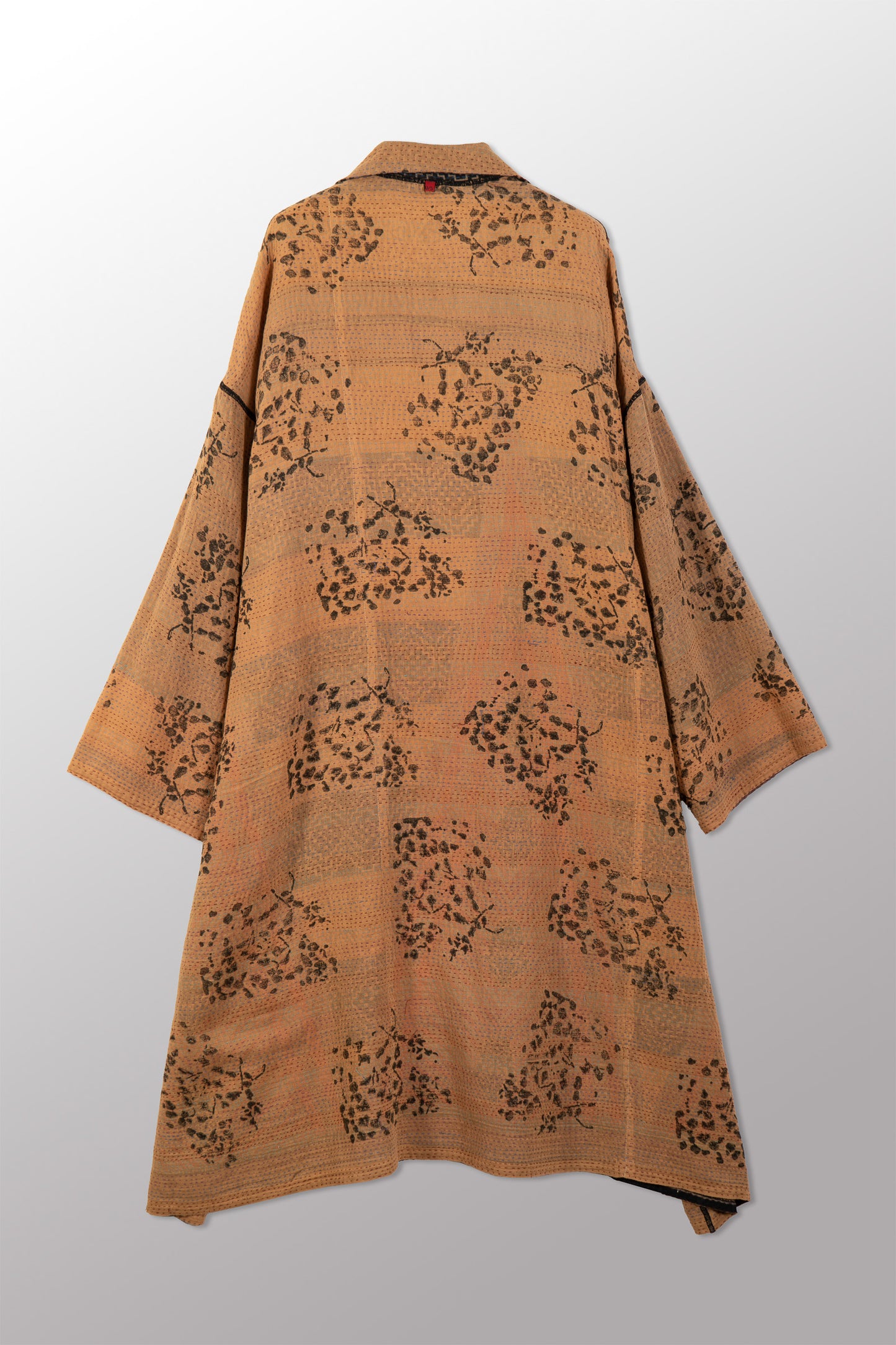 VINTAGE COTTON & NEW VOILE KANTHA NEW OVERSIZED COAT - cn2342-0001a -