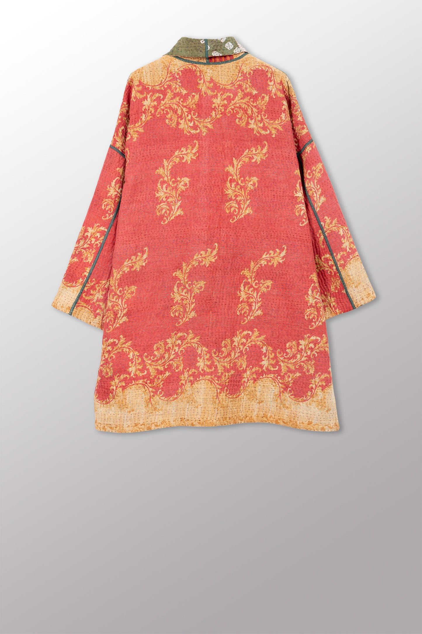 VINTAGE COTTON KANTHA HAORI JKT - cv4068-0028a -