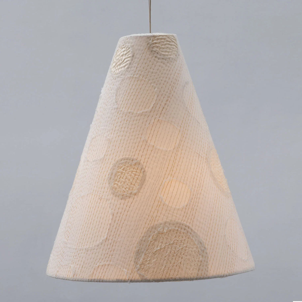 Cut Through Dot And Holes Kantha Pendant Lamp