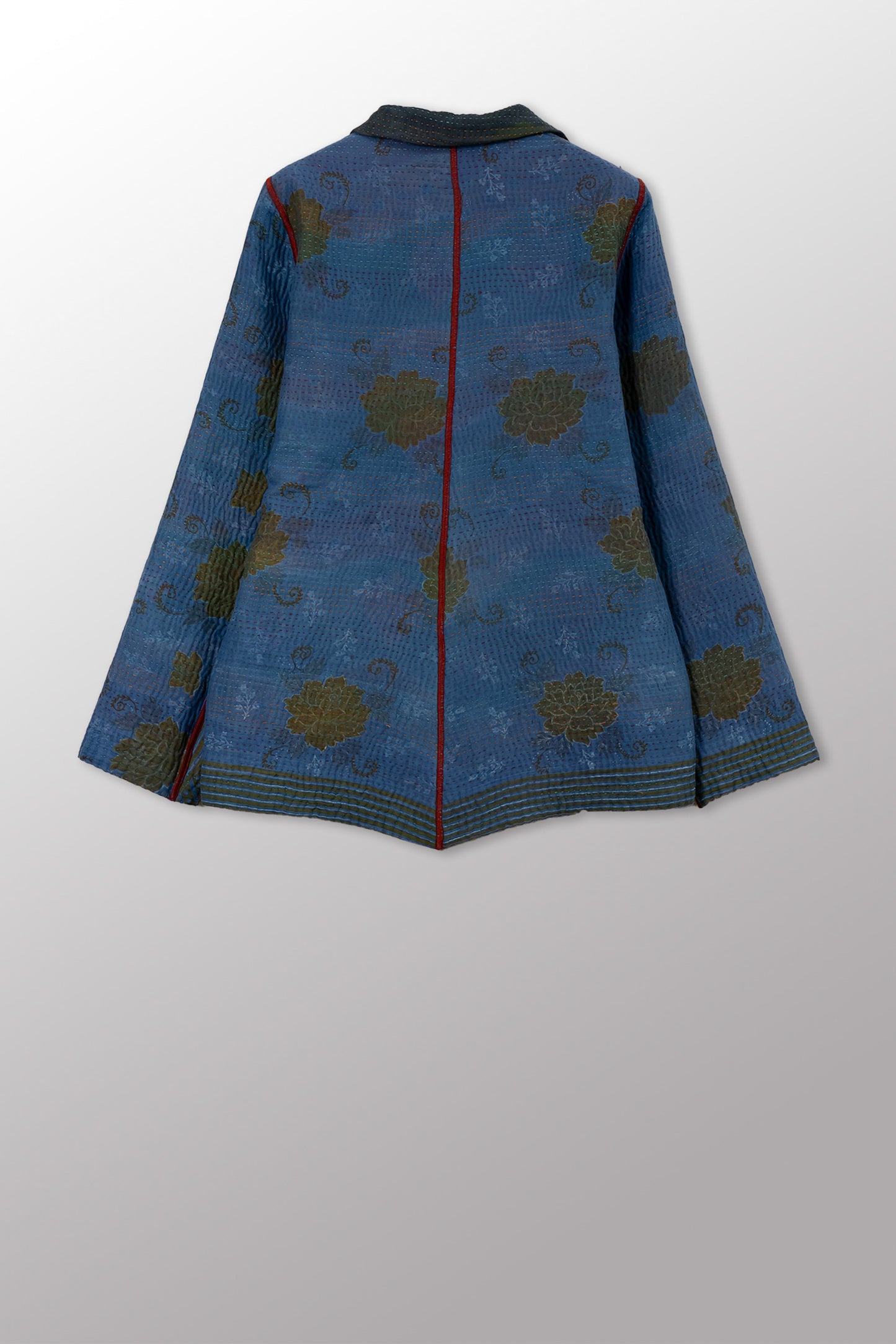 COTTON OVERDYE KANTHA SIMPLE JKT - ov4022-cblu001m -