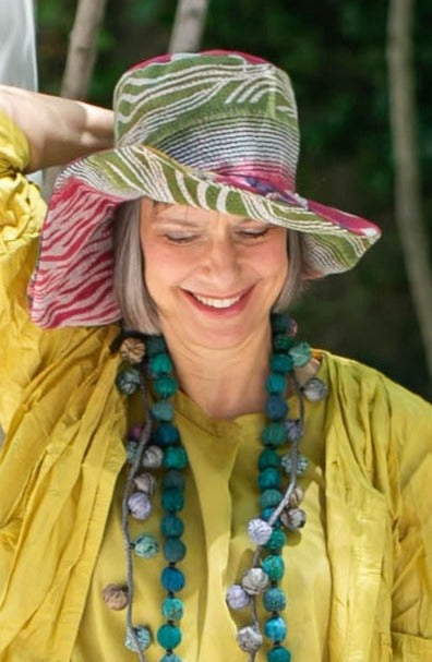 KANTHA CAPELINE HAT BY KYOKO MURAYAMA - kym-23-006 -