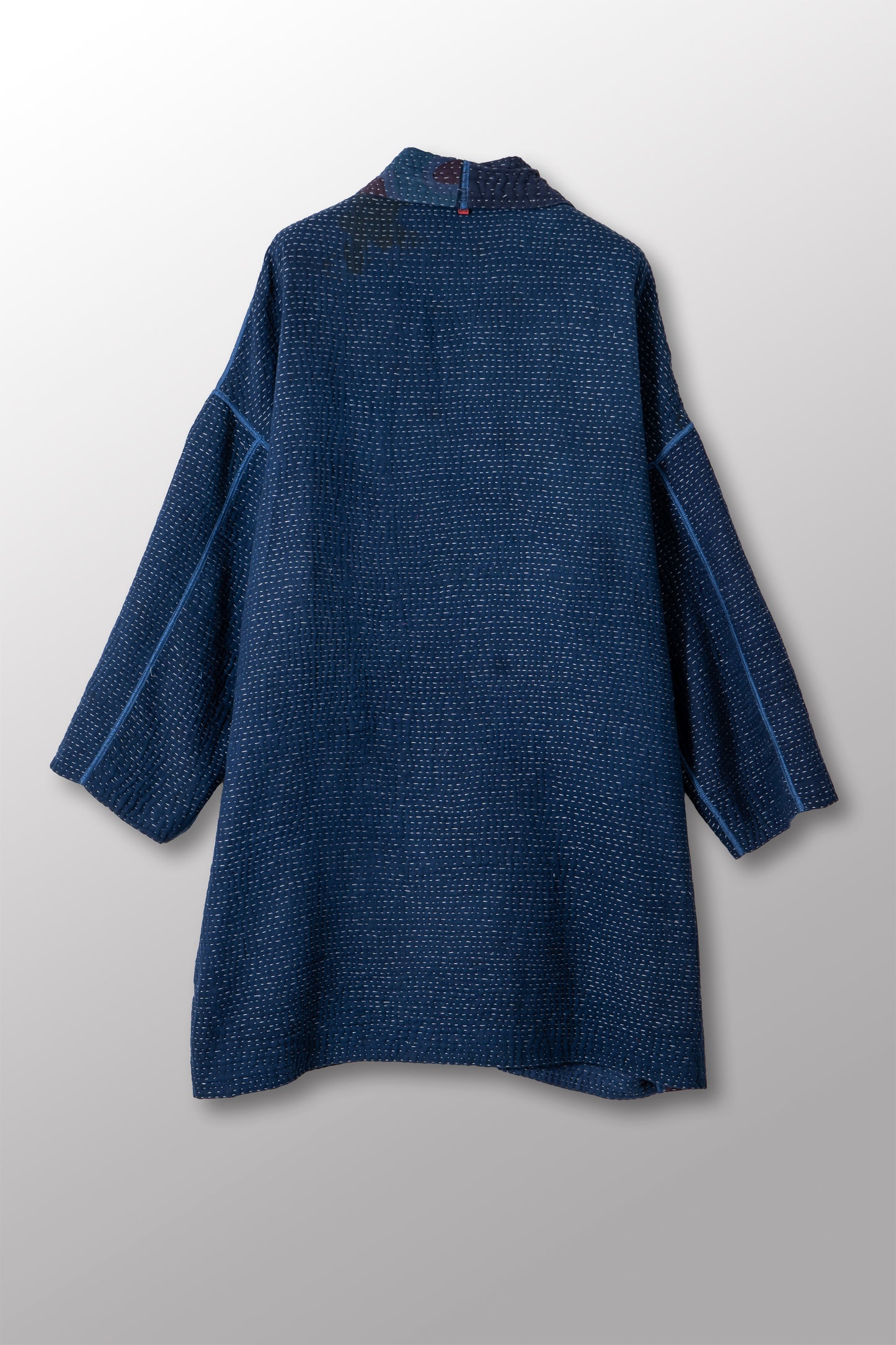 MUJI PATCH KANTHA HAORI JACKET - mp4068-nvy -
