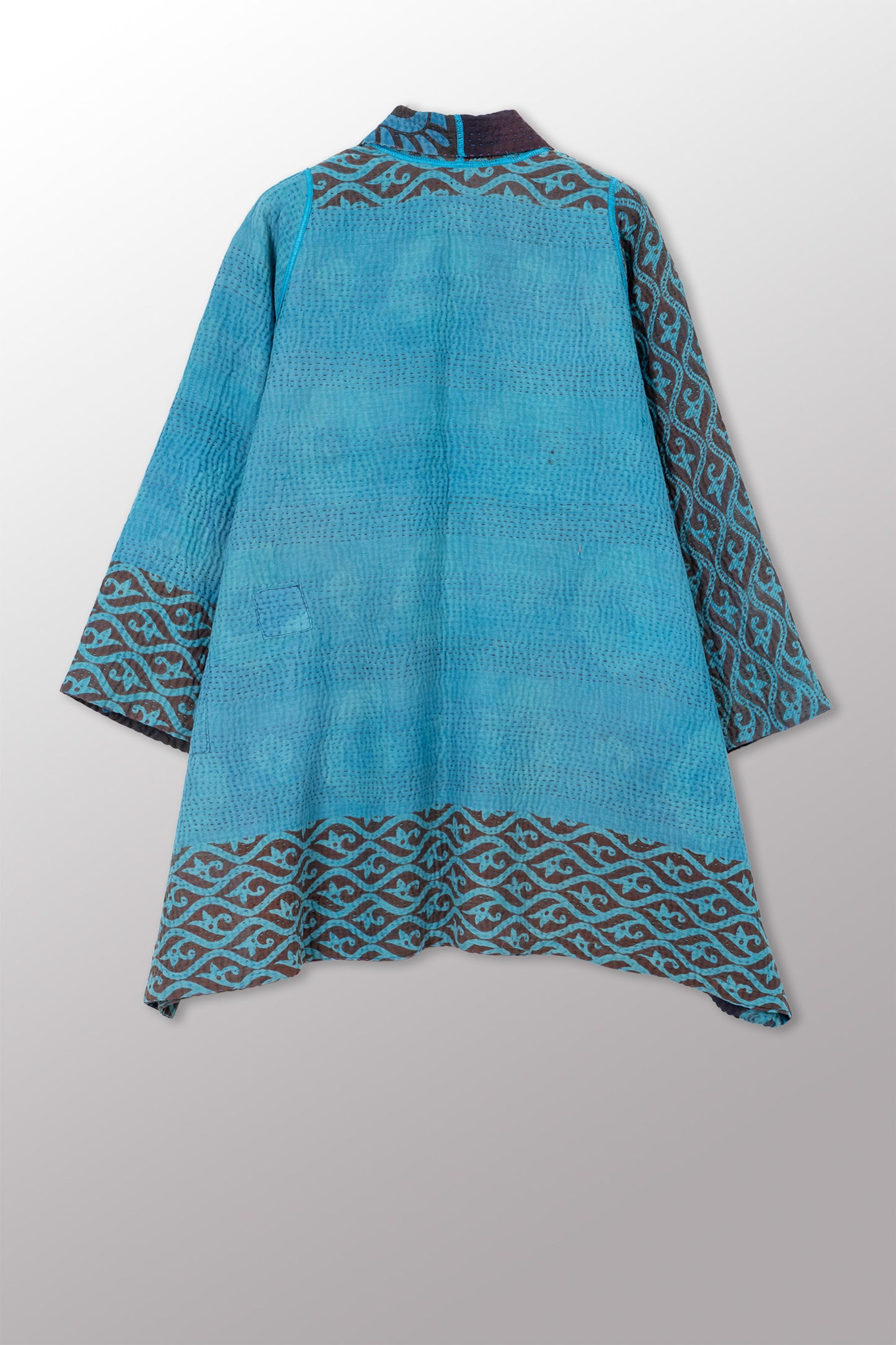 COTTON OVERDYE KANTHA A-LINE JKT - ov4003-ctuq005a -
