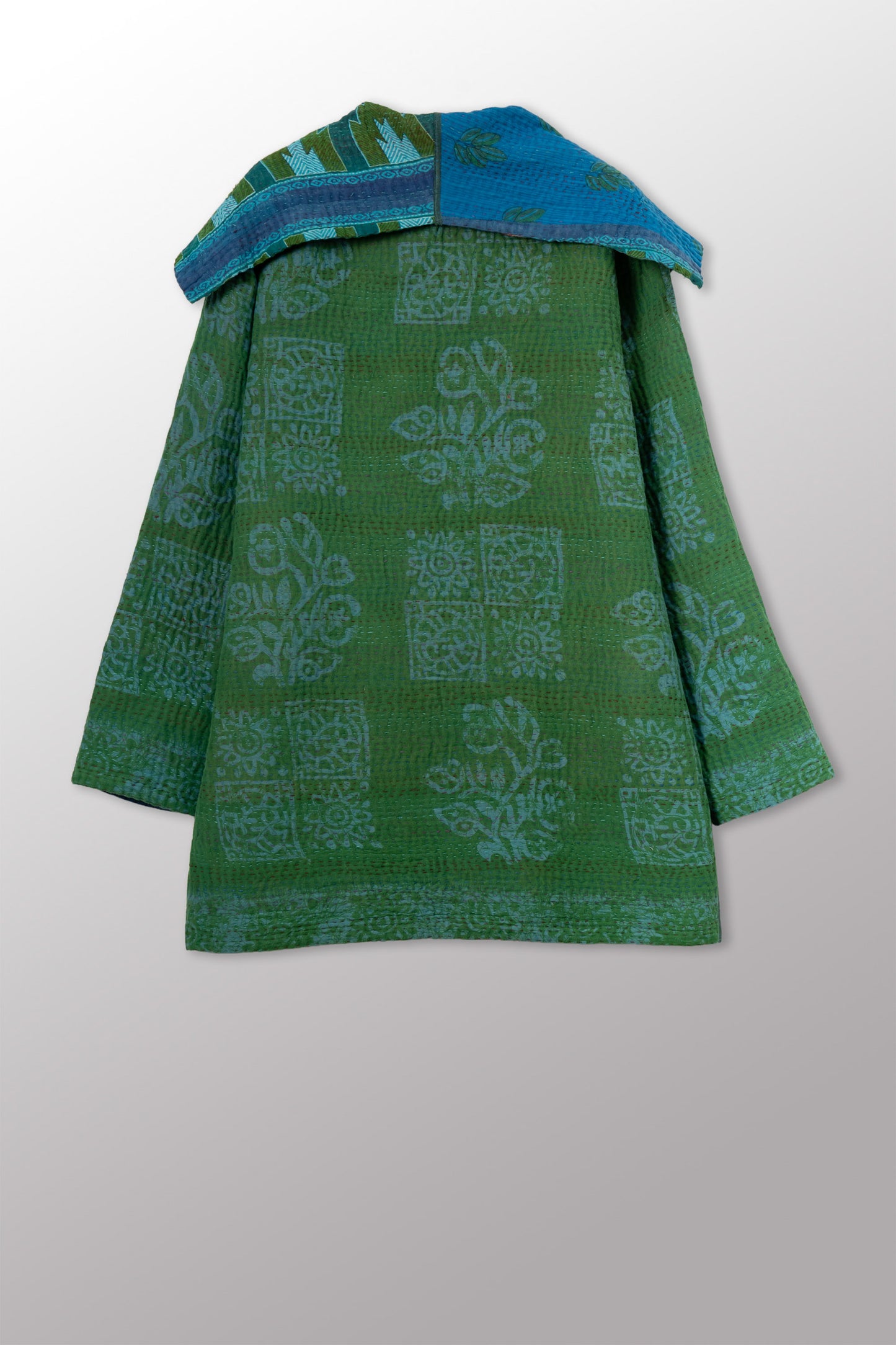 COTTON OVERDYE KANTHA POCKET JKT - ov4002-ctel001a -