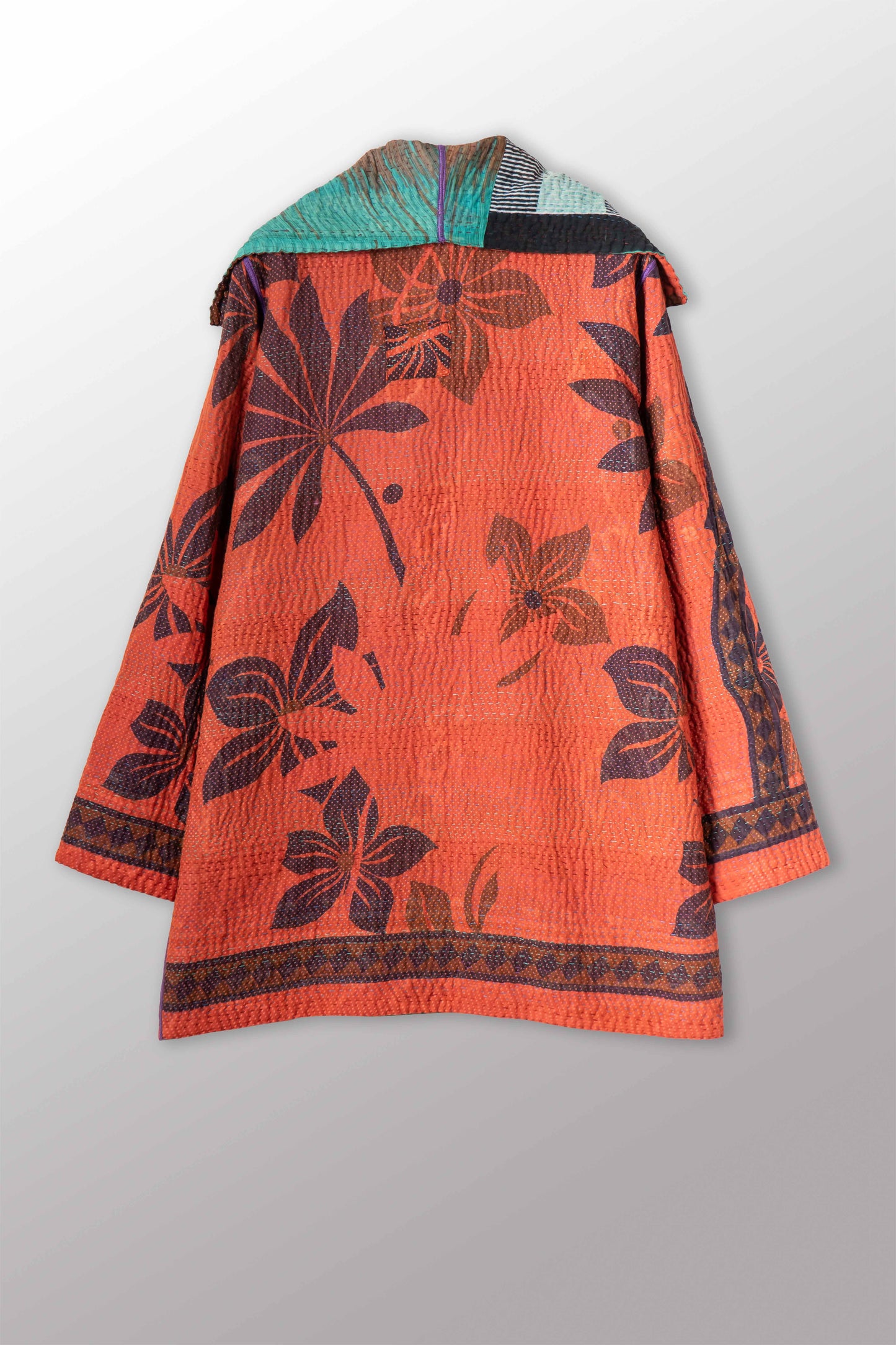 VINTAGE COTTON KANTHA POCKET JKT - cv4002-0224a -