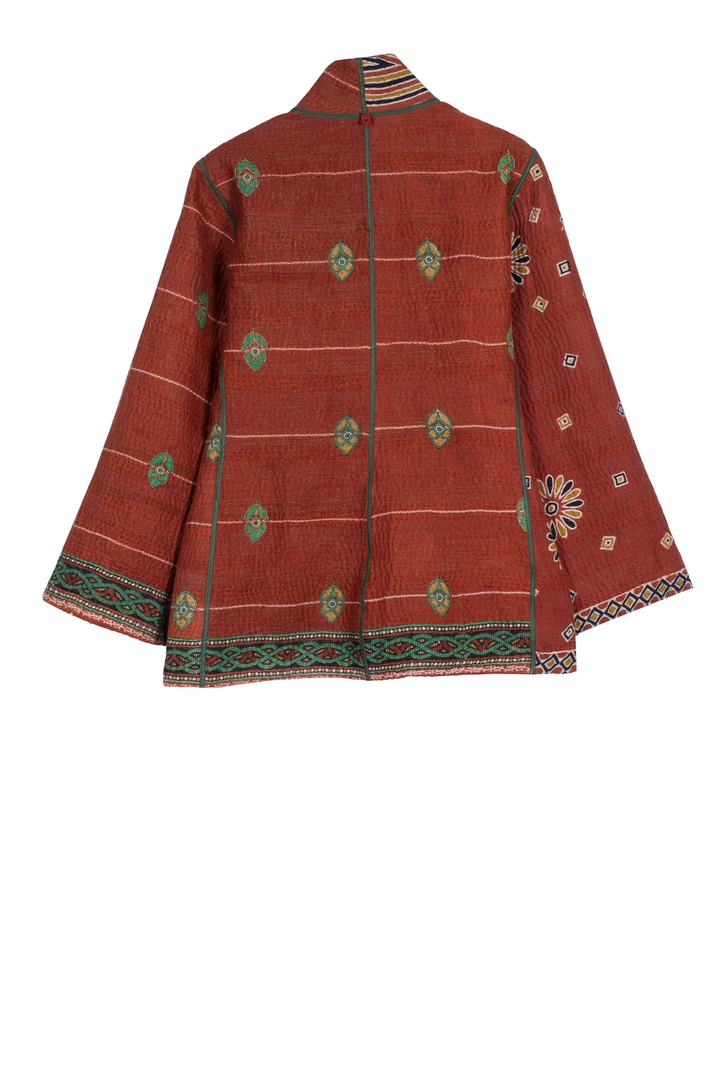 VINTAGE COTTON KANTHA SHORT JACKET - cv4007-0274m -