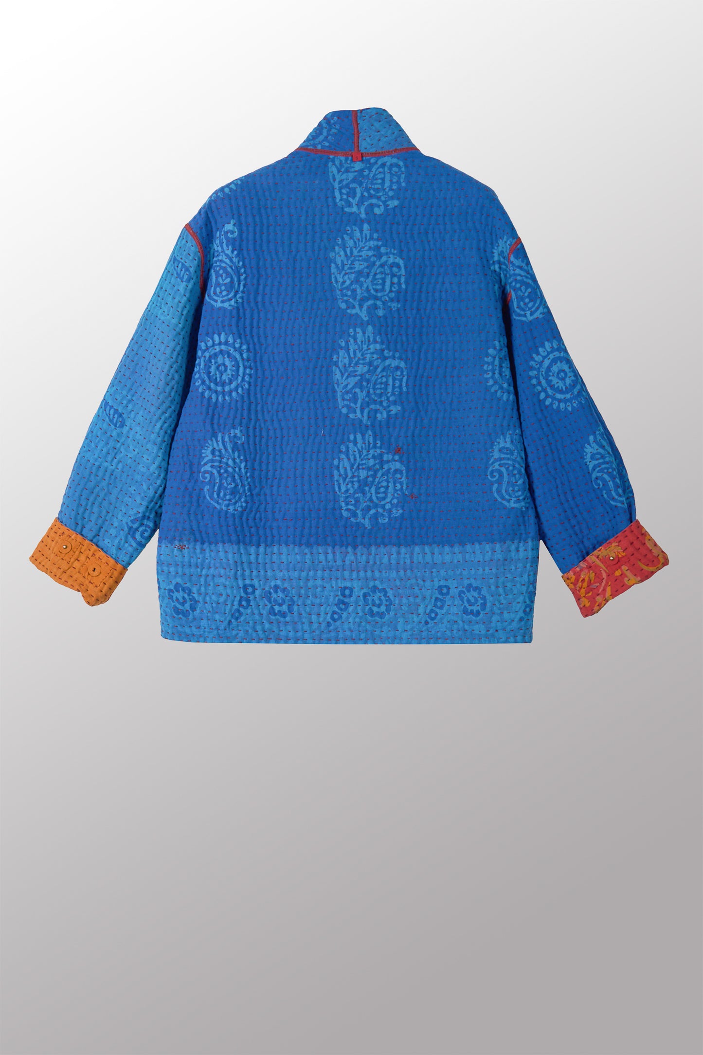 VINTAGE COTTON BBK KANTHA MEN'S BLOUSON - bb4040-0001s -