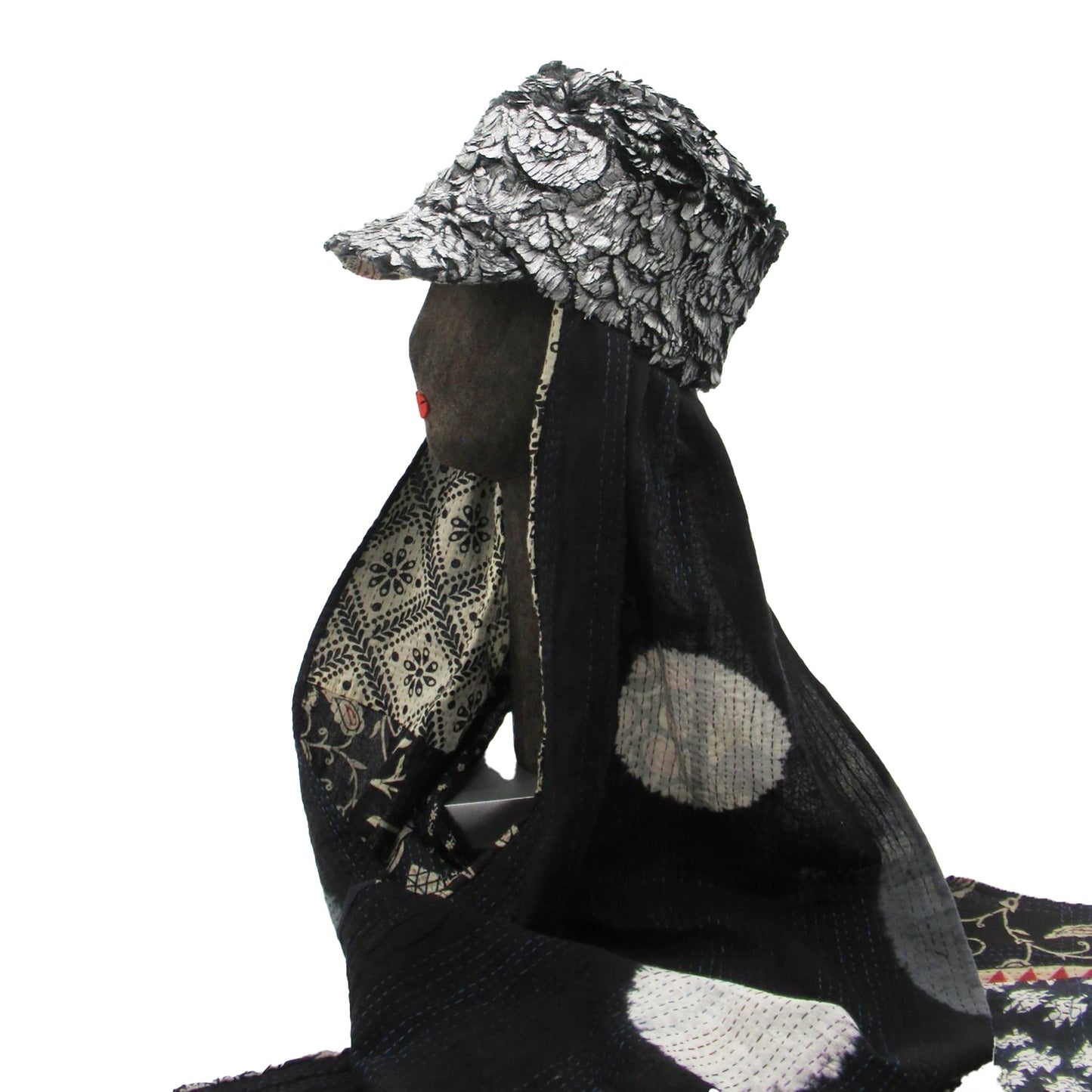 KANTHA CASK STOLE HAT BY KYOKO MURAYAMA - kym-22-008 -