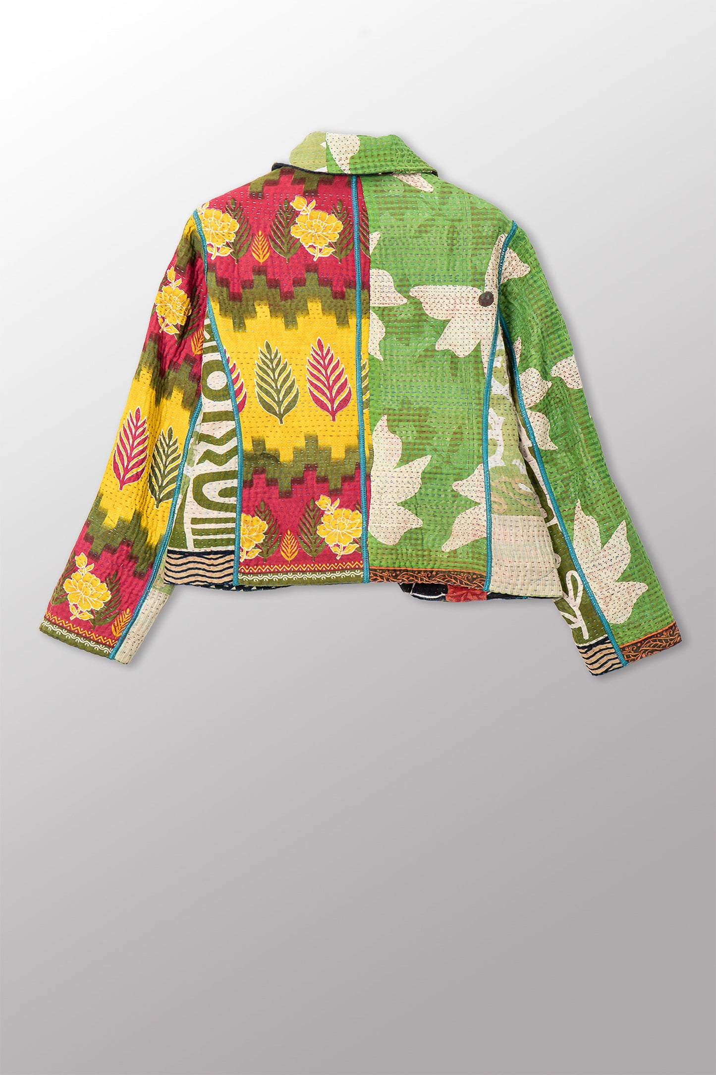 PUZZLE KANTHA CROPPED BASIC JACKET - pz4096-0001m -