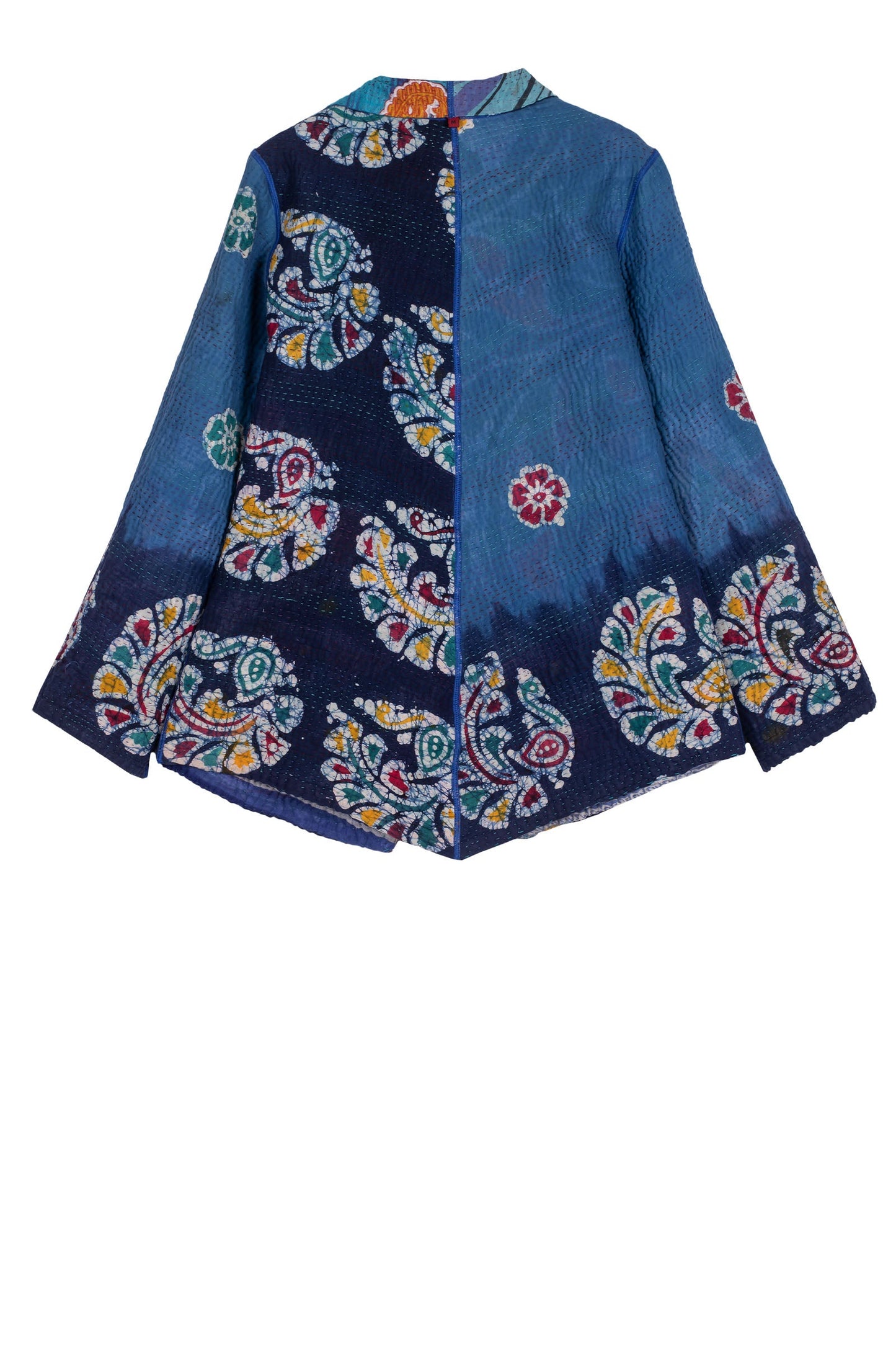 VINTAGE COTTON KANTHA WING COLLAR JKT - cv4013-0029m -