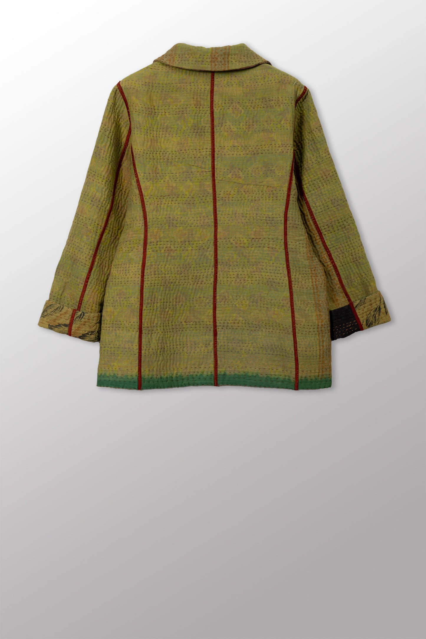 COTTON OVERDYE KANTHA BASIC JKT - ov4052-cgrn001s -