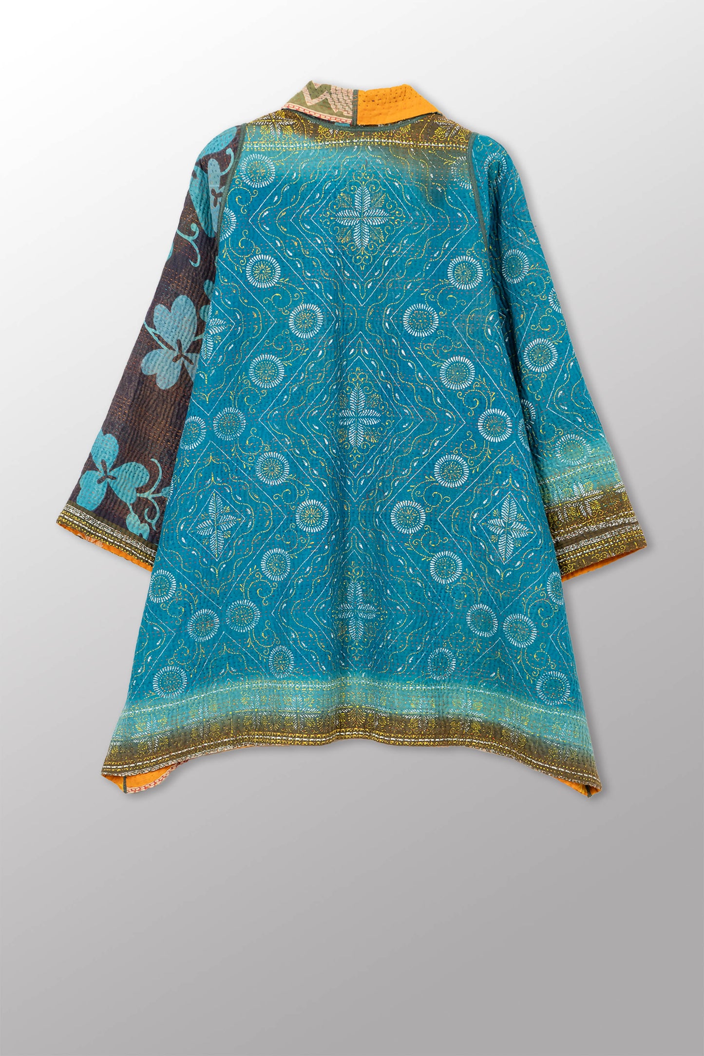 VINTAGE COTTON KANTHA A-LINE JKT - cv4003-0465a -