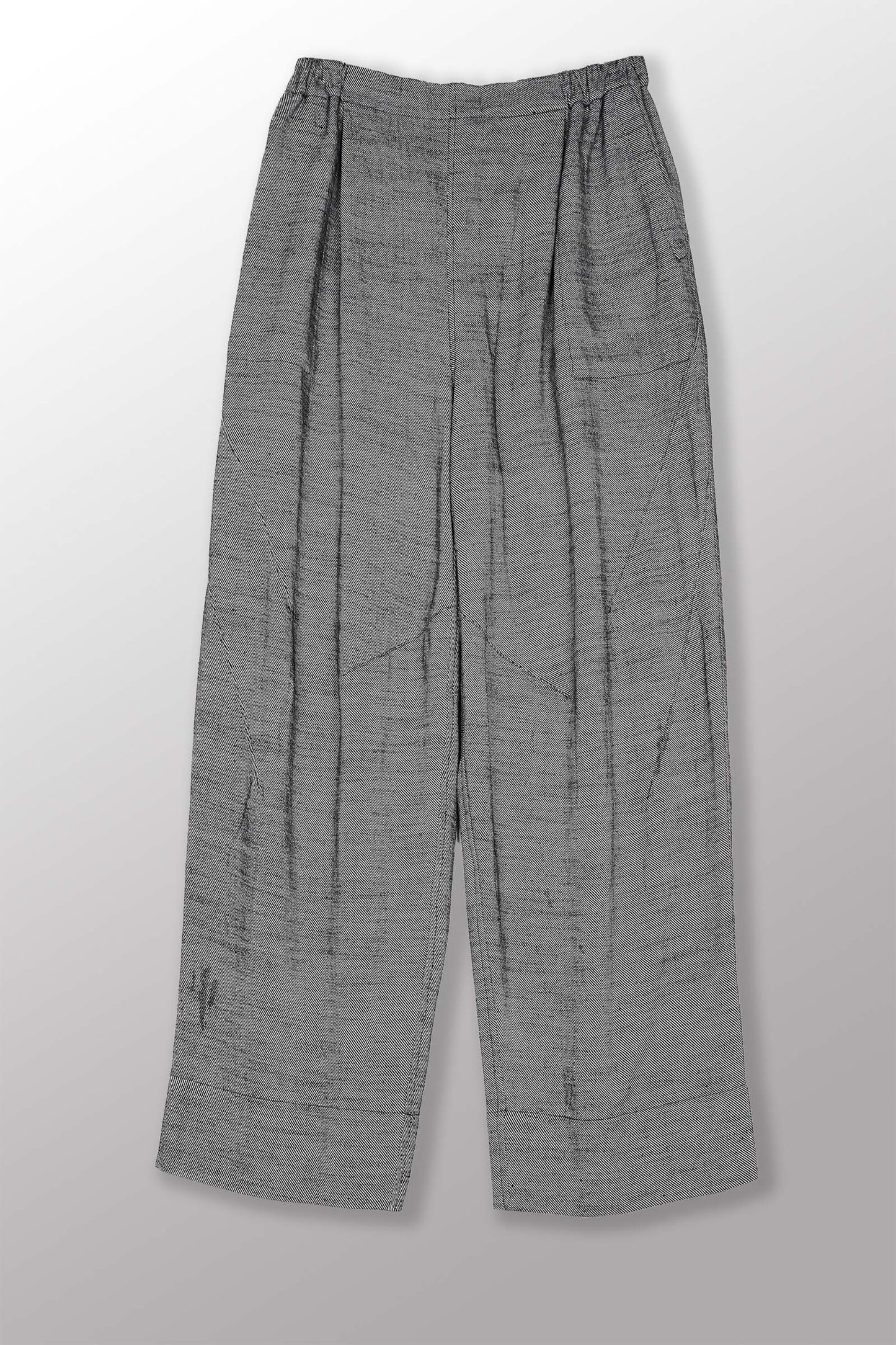 DENIM KNEE DARTS PANTS - bl-dn1667-gry -