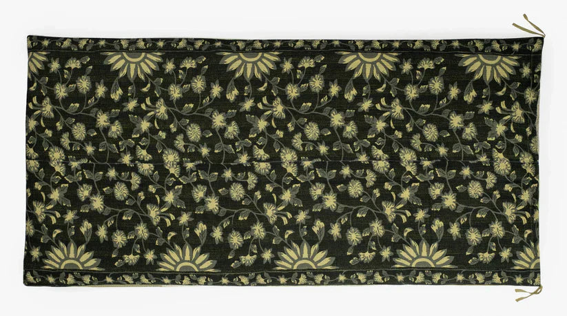 Mosaic Fray Handmade Vintage Kantha Day Bed Mattress Cover -Cherteruse
