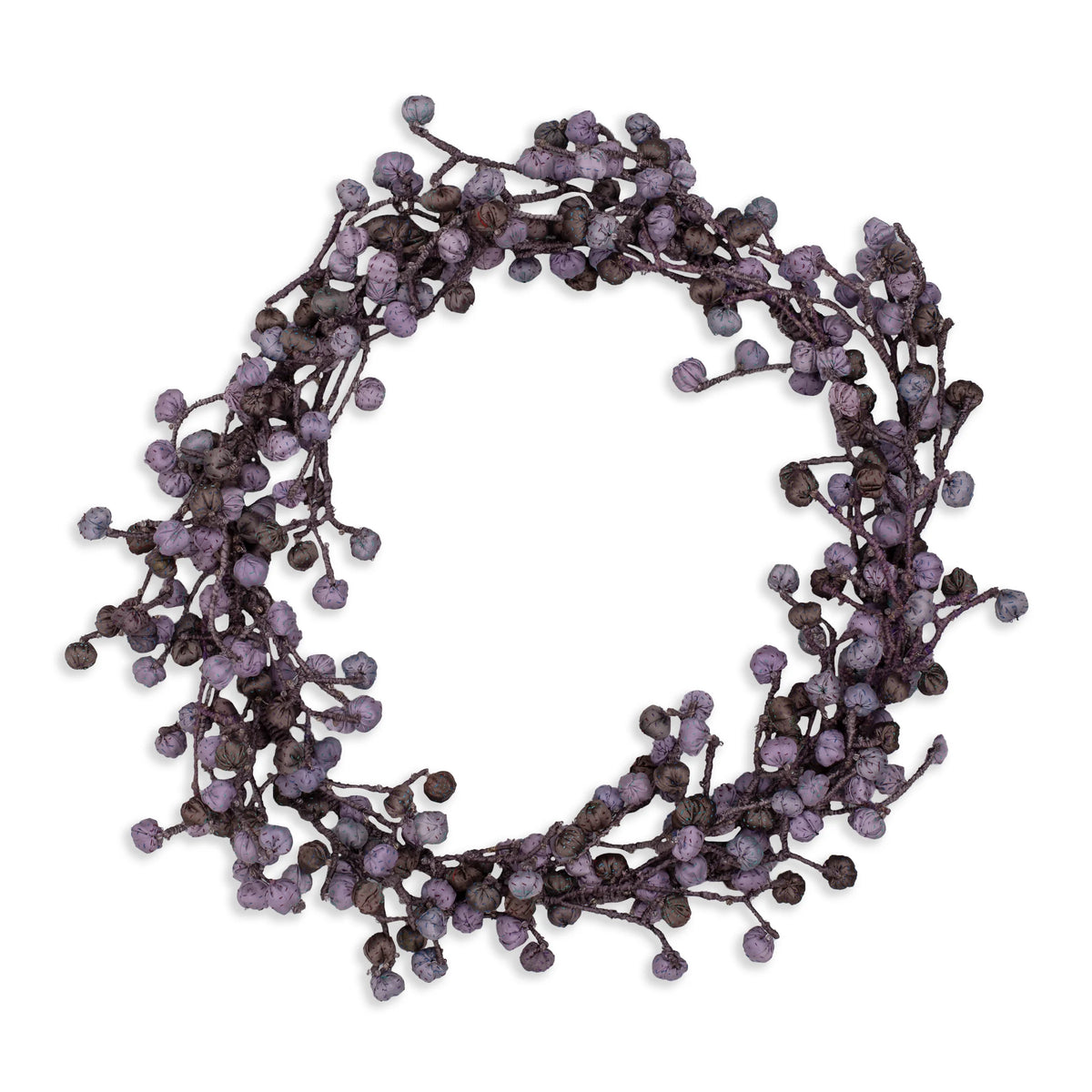Lavender Kantha Metallic Wreath