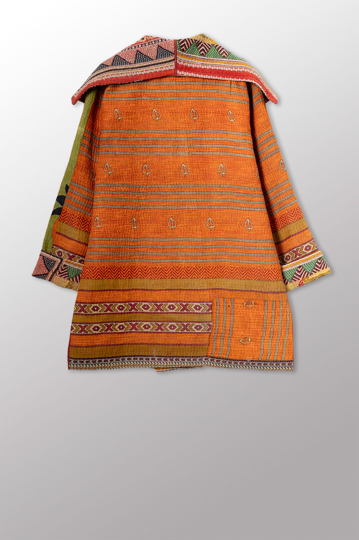 VINTAGE COTTON KANTHA POCKET JKT - cv4002-0227a -