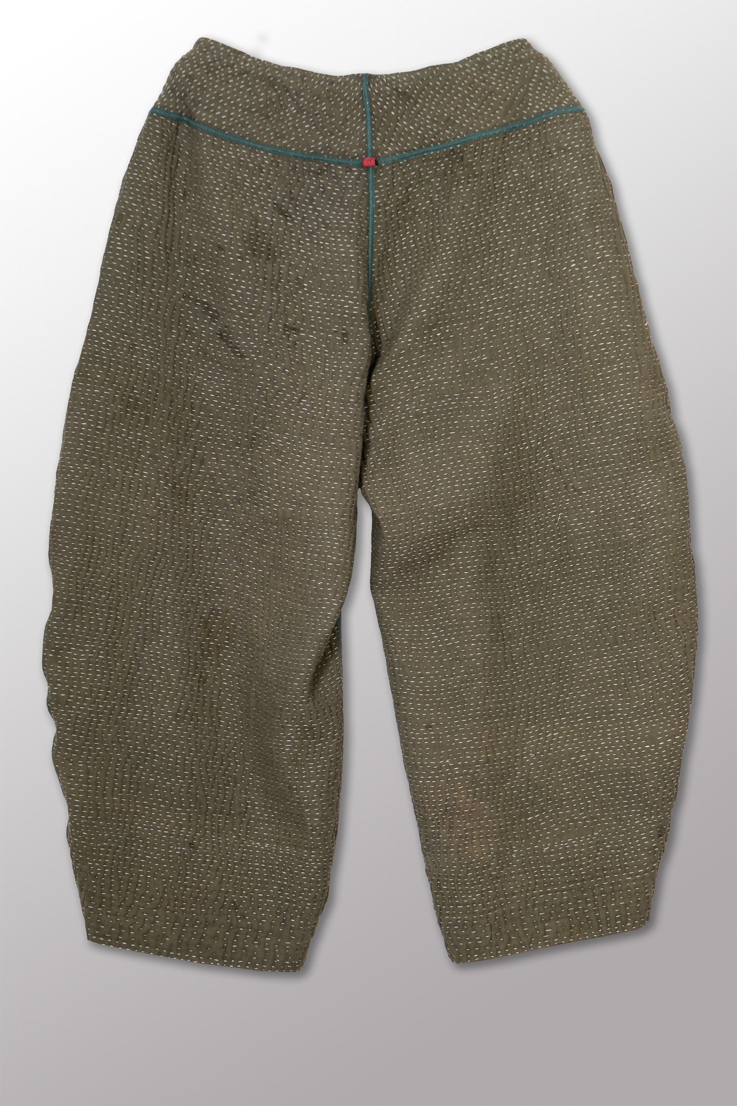 MUJI PATCH KANTHA LANTERN PANTS - mp4634-grn -