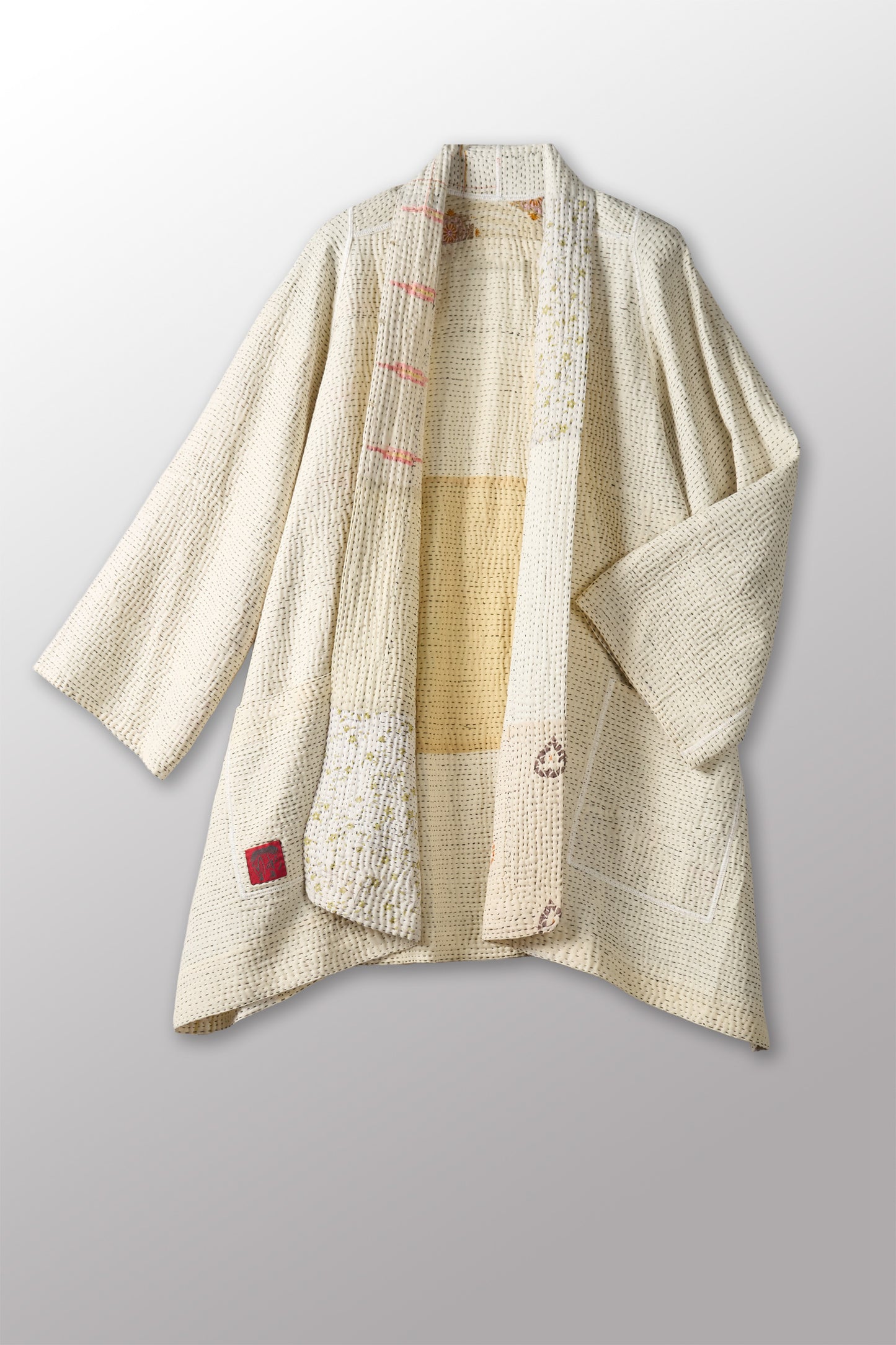 MUJI PATCH KANTHA A-LINE JKT - mp4003-ivy -