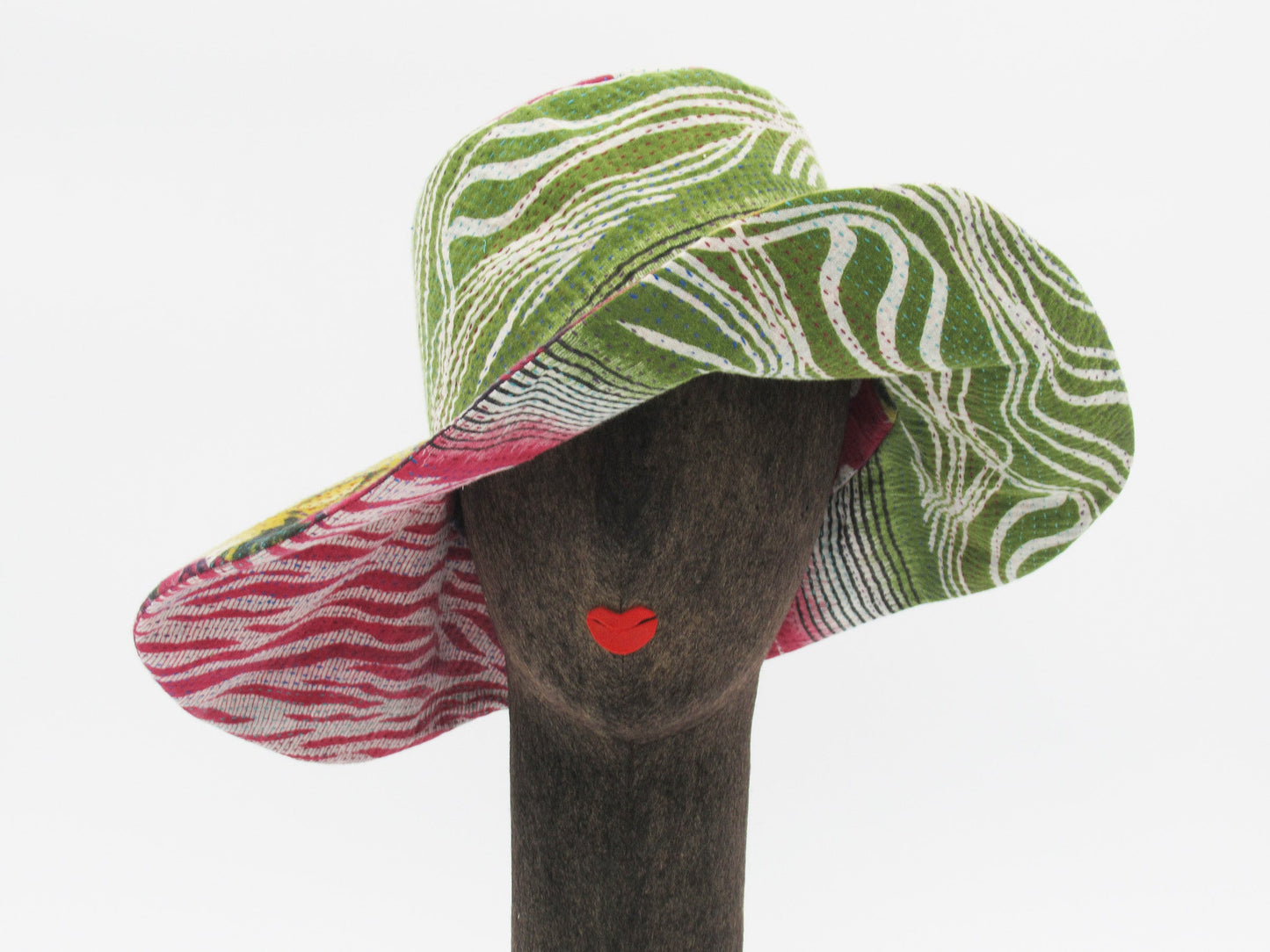 KANTHA CAPELINE HAT BY KYOKO MURAYAMA - kym-23-006 -