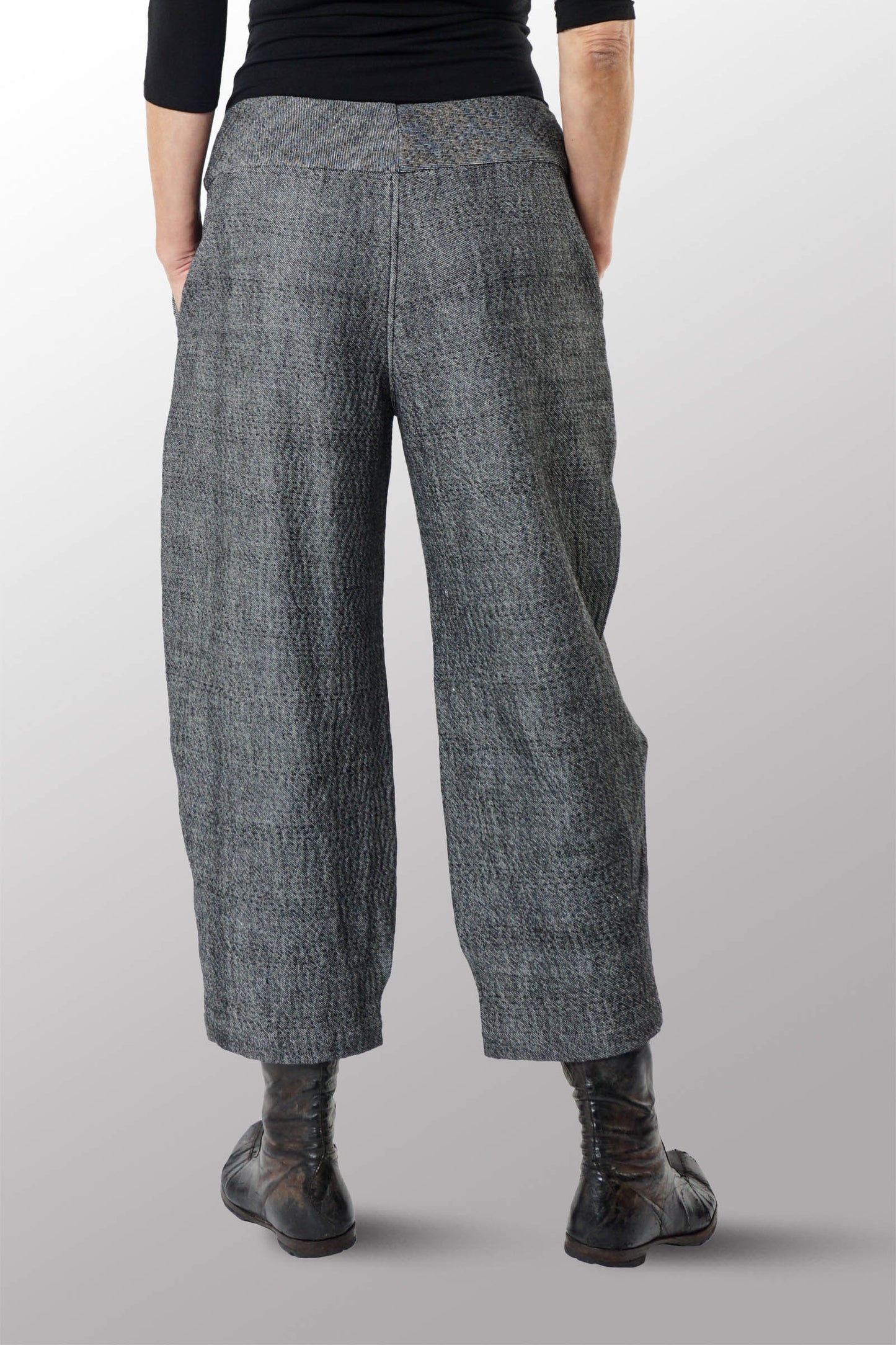 DENIM KANTHA NEW LANTERN PANTS - dn3651-gry -