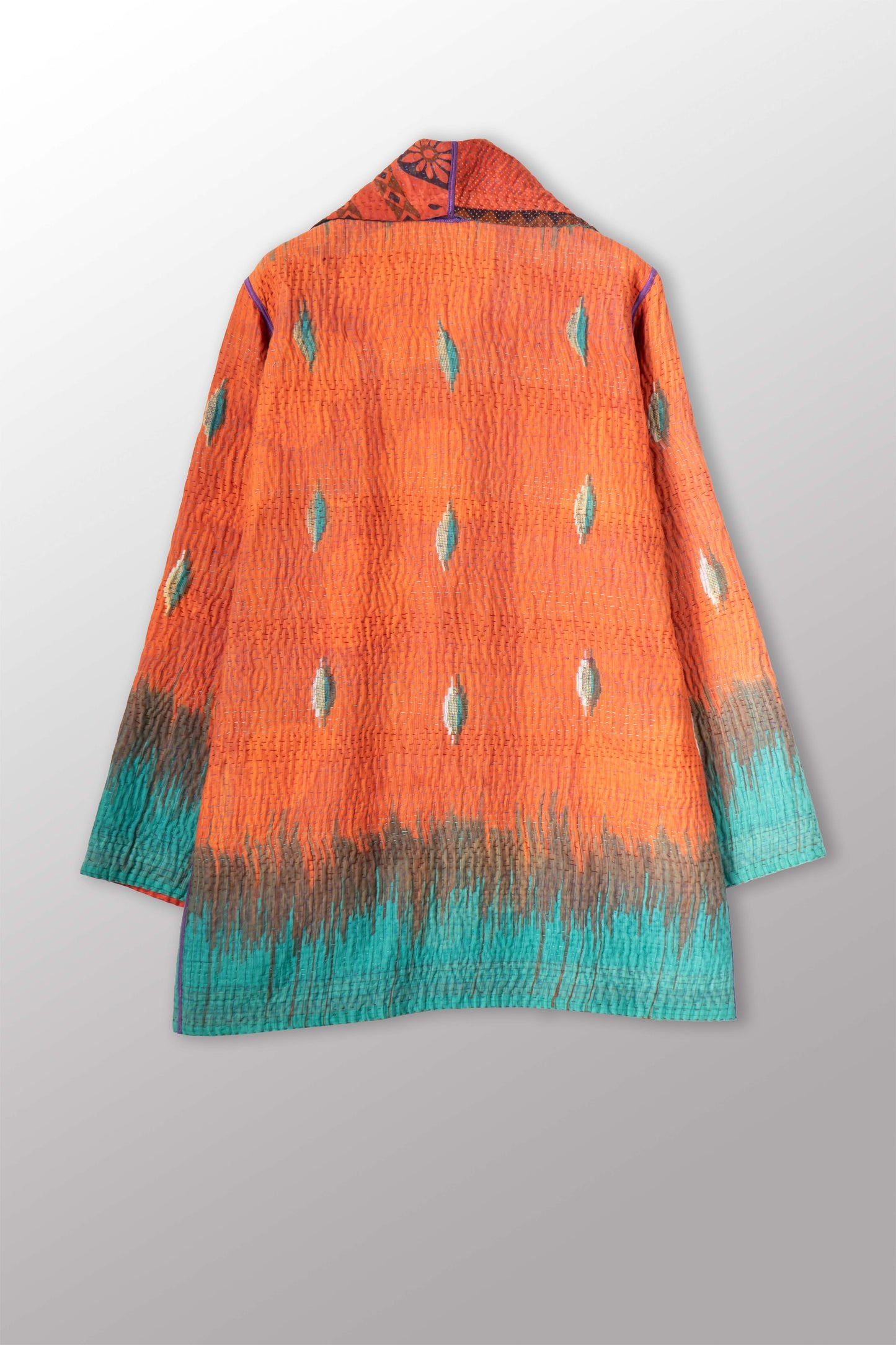 VINTAGE COTTON KANTHA POCKET JKT - cv4002-0224a -