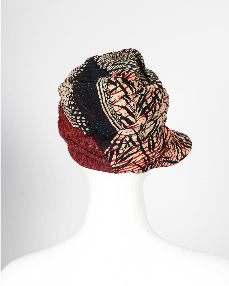 SOHO BAMBOO KANTHA HALF BRIM HAT - bo4881-blk -