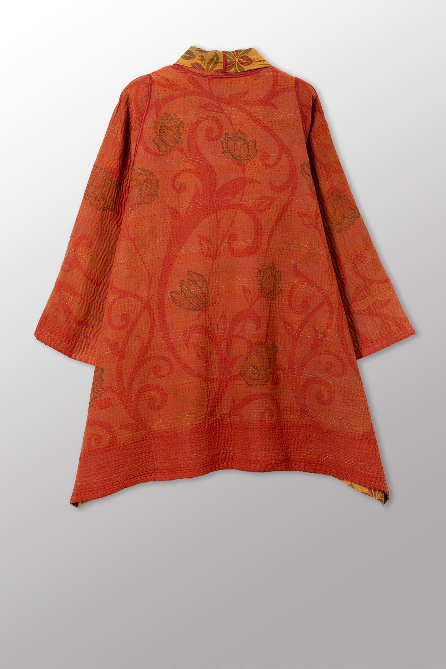 COTTON OVERDYE KANTHA A-LINE JKT - ov4003-corg038a -