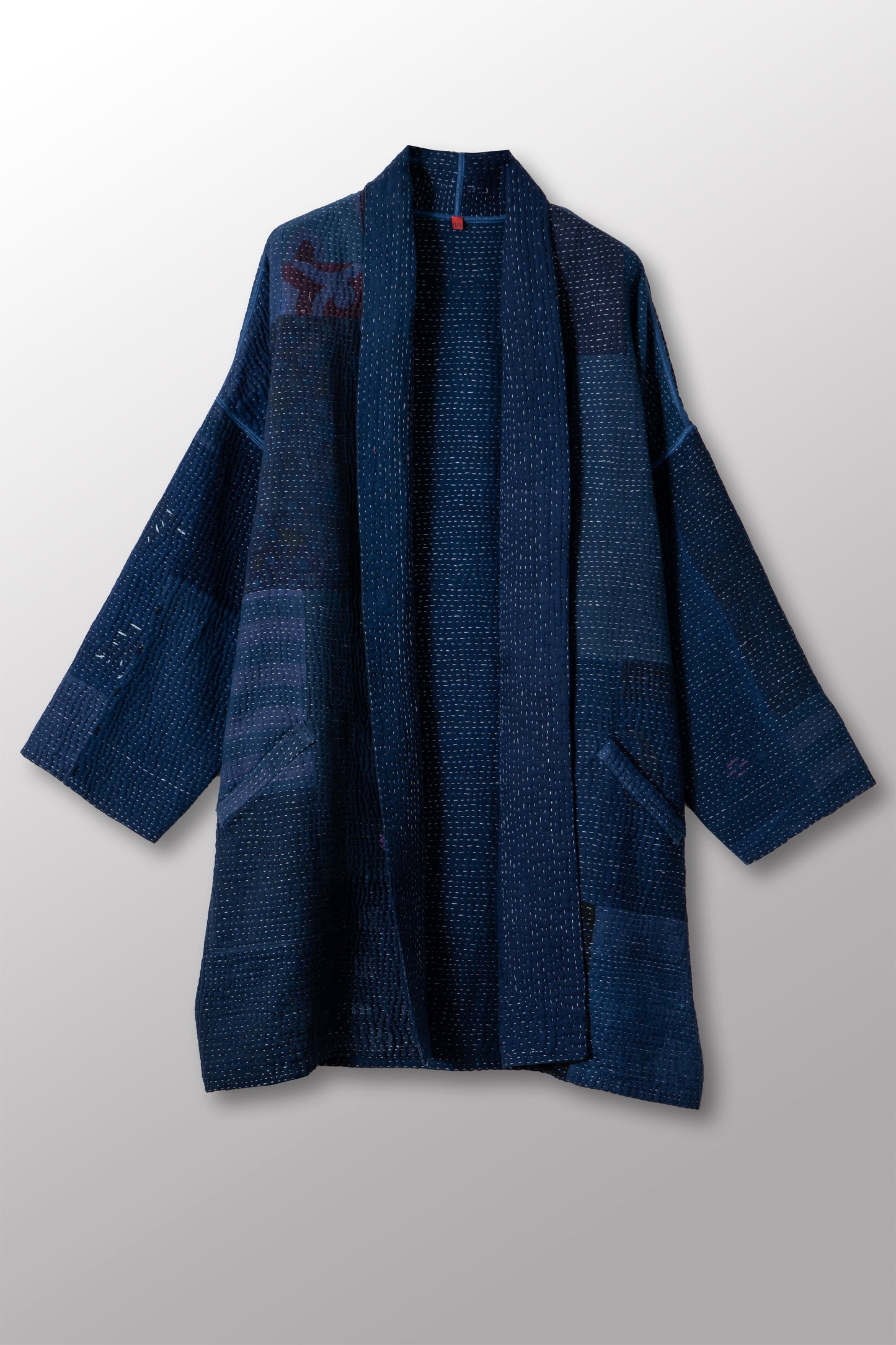 MUJI PATCH KANTHA HAORI JACKET - mp4068-nvy -
