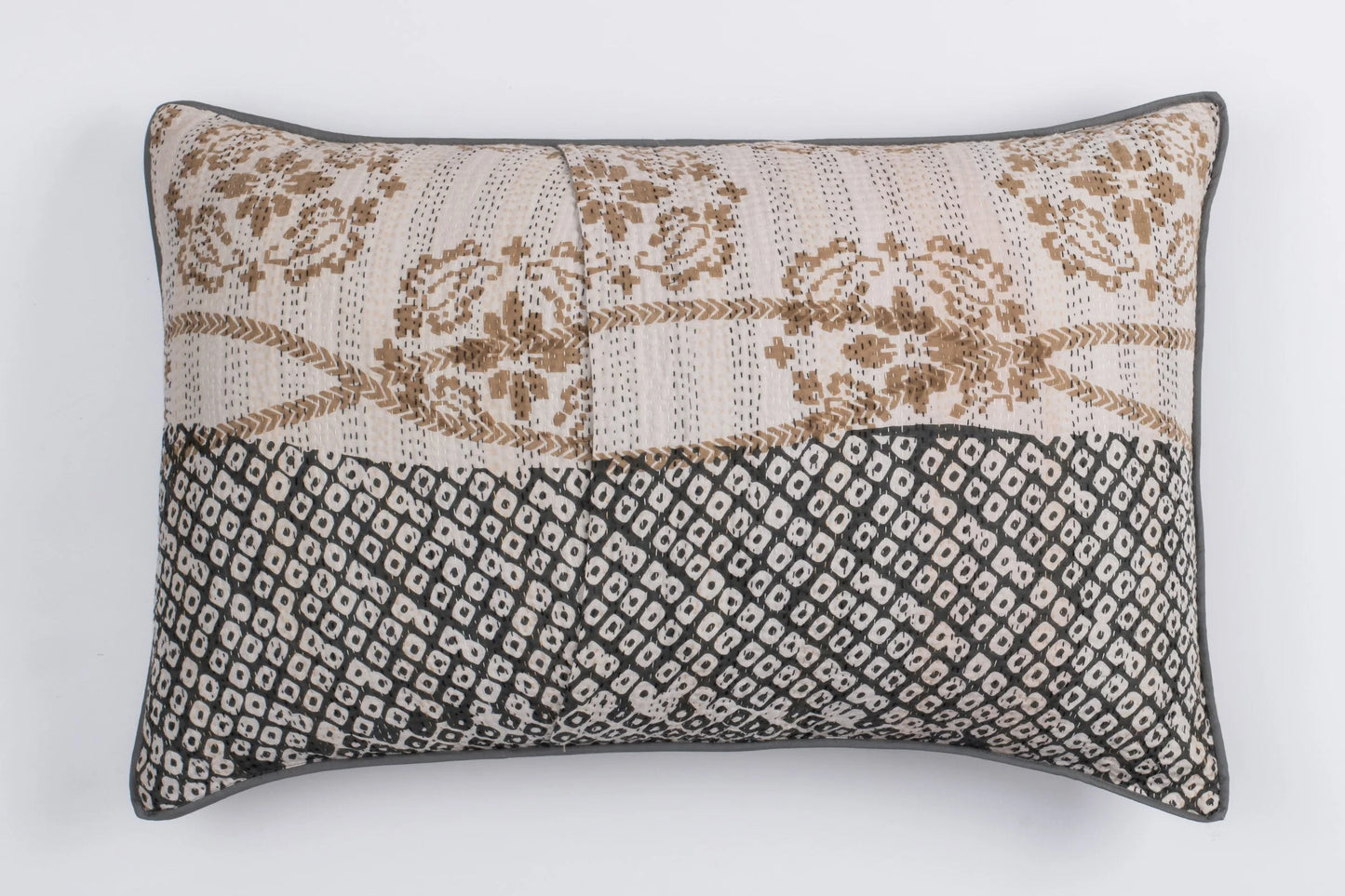 Vintage Kimono Print  Orange  Cushion