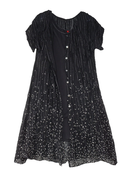 KANTUCK KANTHA DRESS - kt1412-blk -