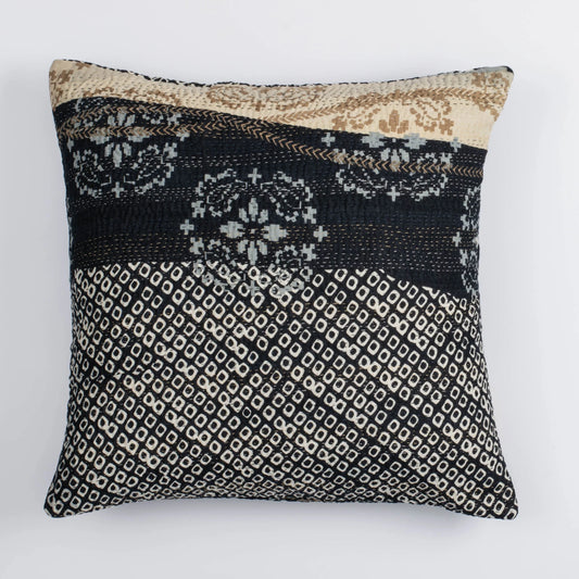 Vintage Kimono Print  Orange  Cushion