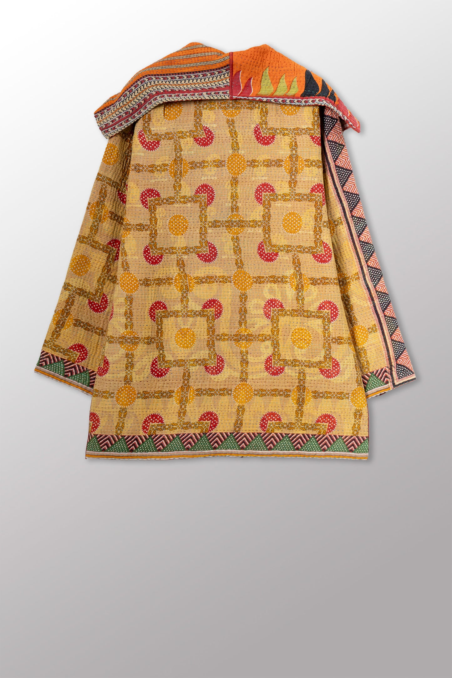 VINTAGE COTTON KANTHA POCKET JKT - cv4002-0227a -