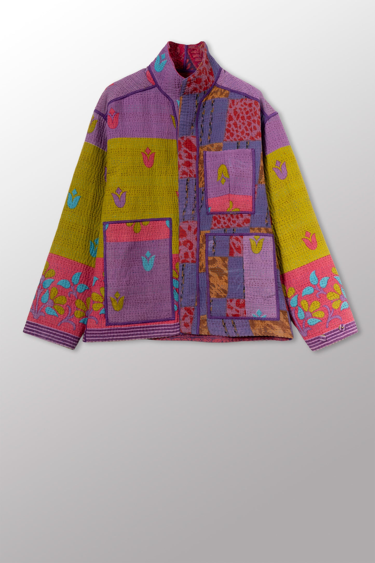 COTTON OVERDYE KANTHA MEN'S BLOUSON - ov4040-cpik001s -