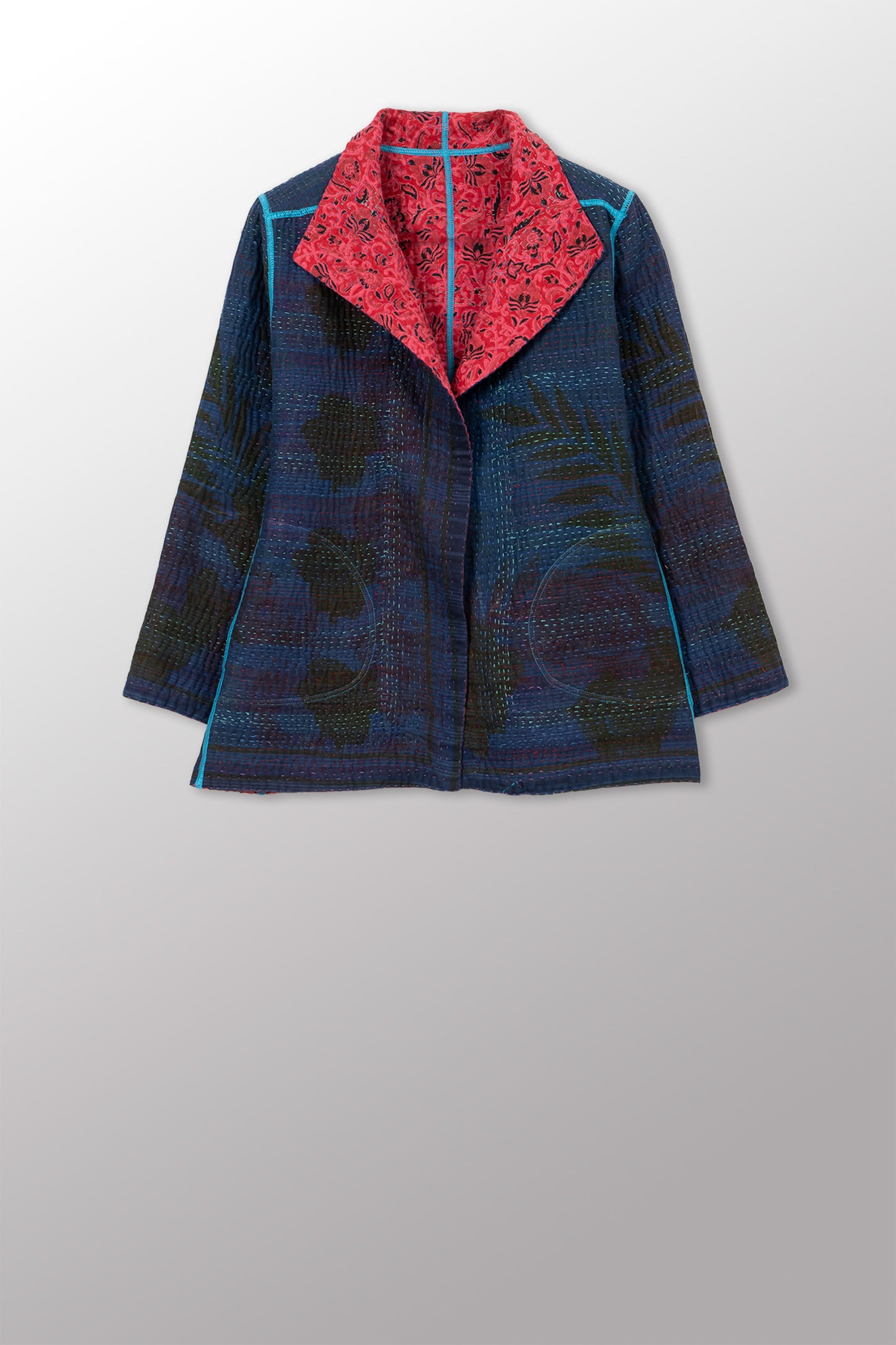 COTTON OVERDYE KANTHA SHORT JKT - ov4007-cfus040s -
