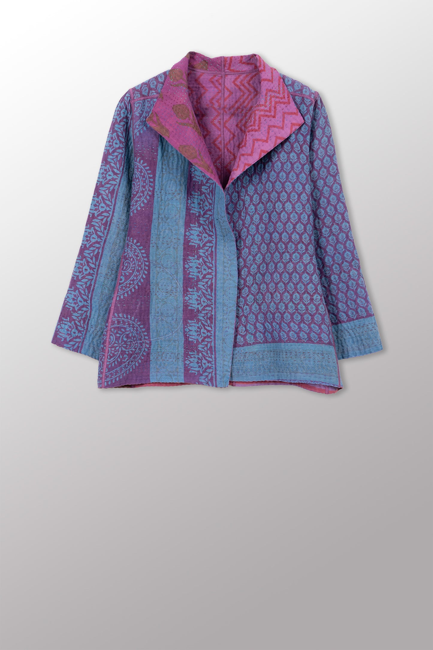 COTTON OVERDYE KANTHA SHORT JKT - ov4007-cfus038m -