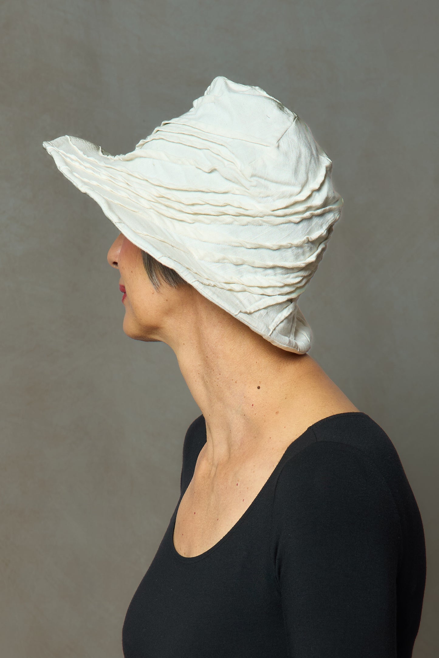 DUCK COTTON SOFT CANVAS TWIST TUCKED BRIM HAT - du1886-ivy -