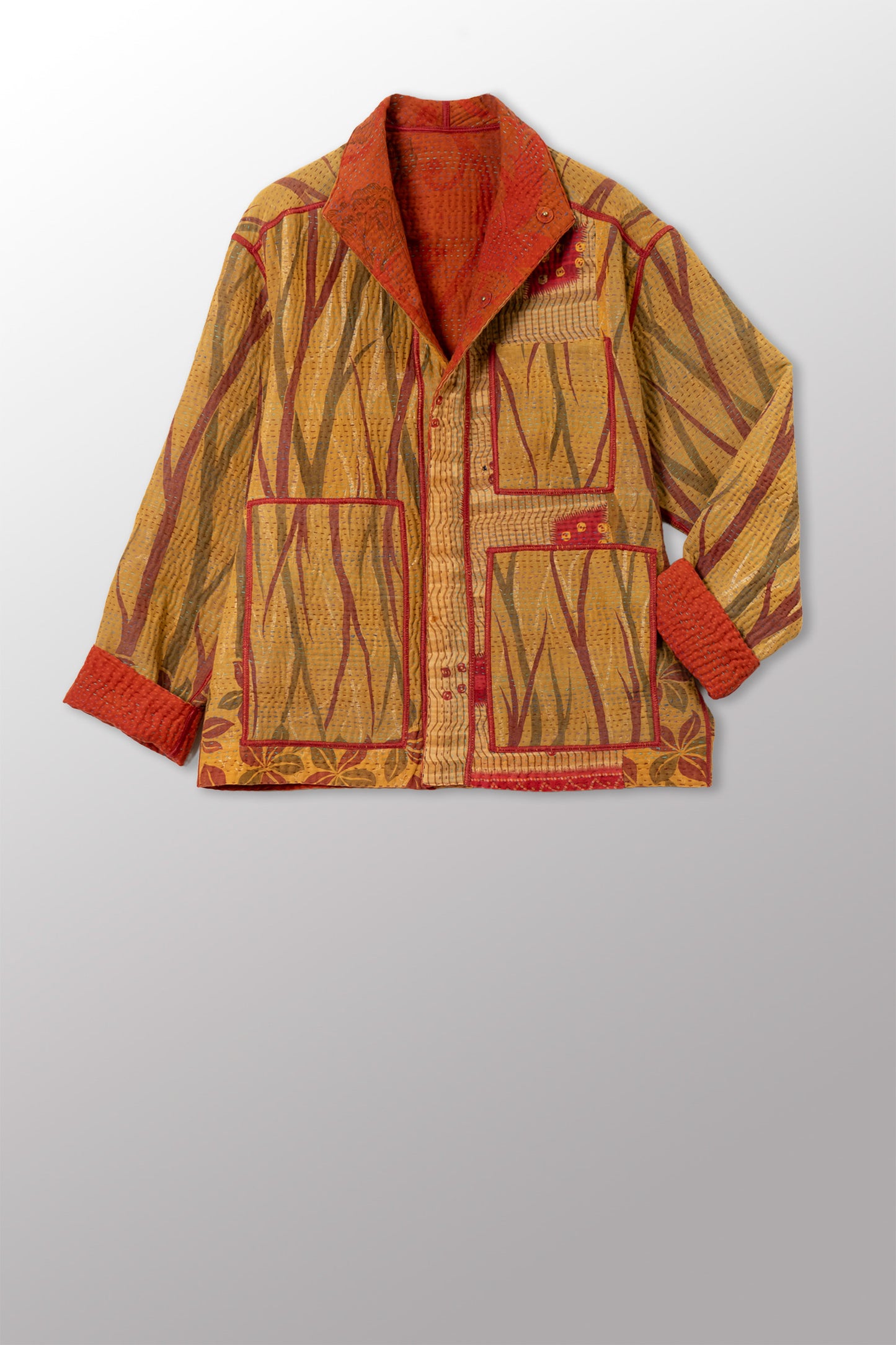 COTTON OVERDYE KANTHA MEN'S BLOUSON - ov4040-corg007s -