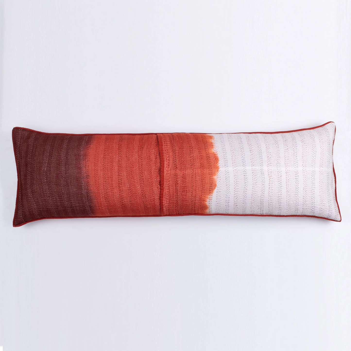 Kimono Cotton Kantha Lumber Pillows -Gray -