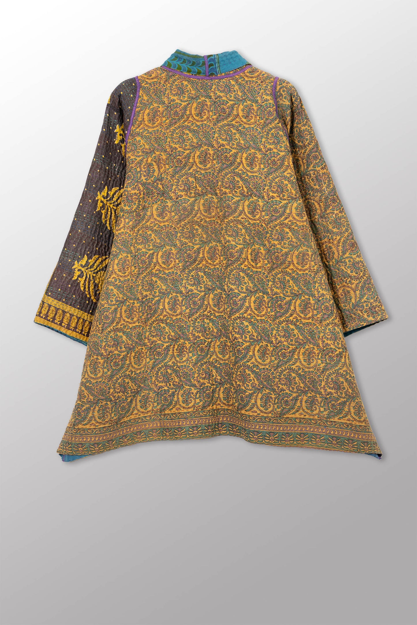 COTTON OVERDYE KANTHA A-LINE JKT - ov4003-ctuq004a -